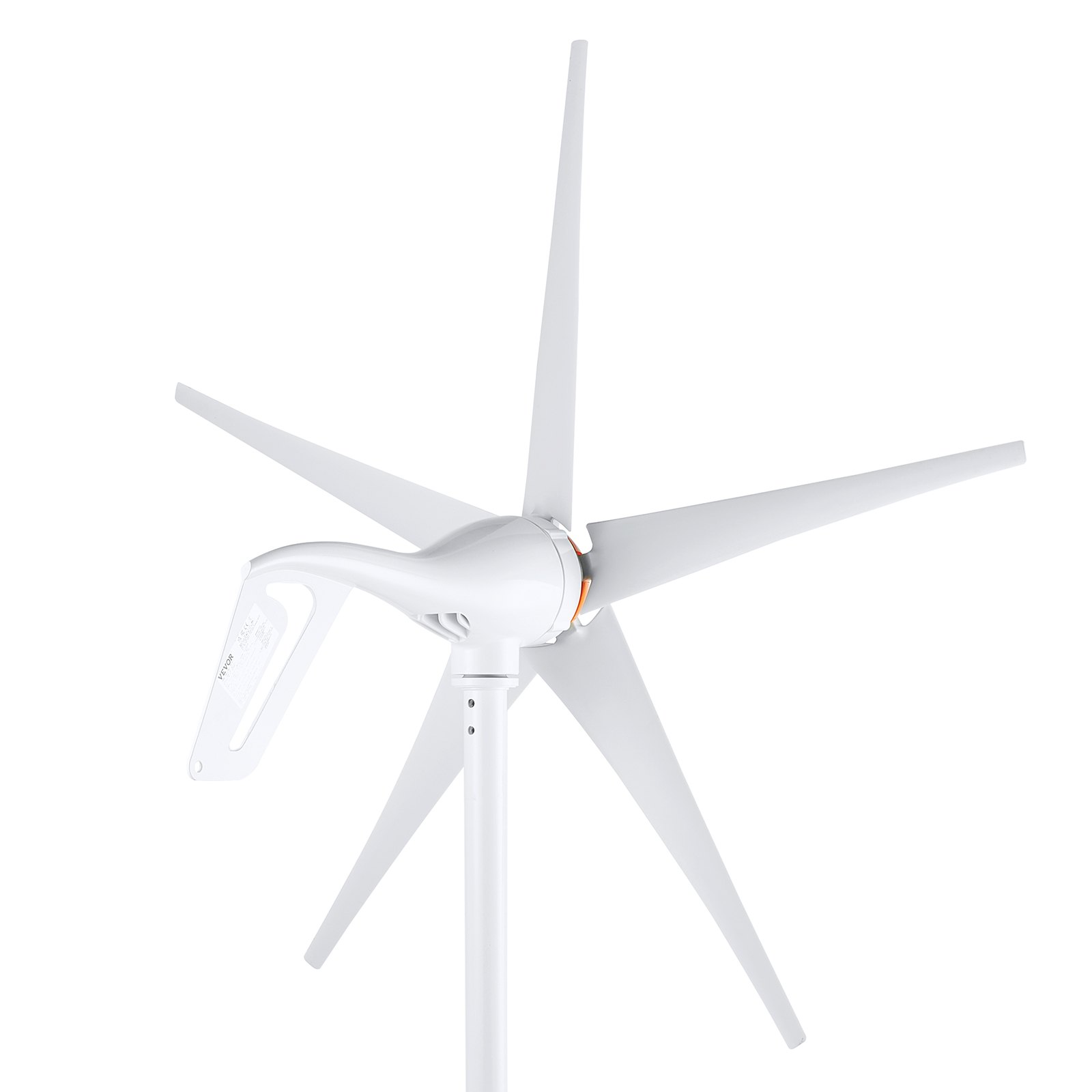 Generador de turbina eólica de 500W, 12V, 5 aspas, con controlador MPPT.