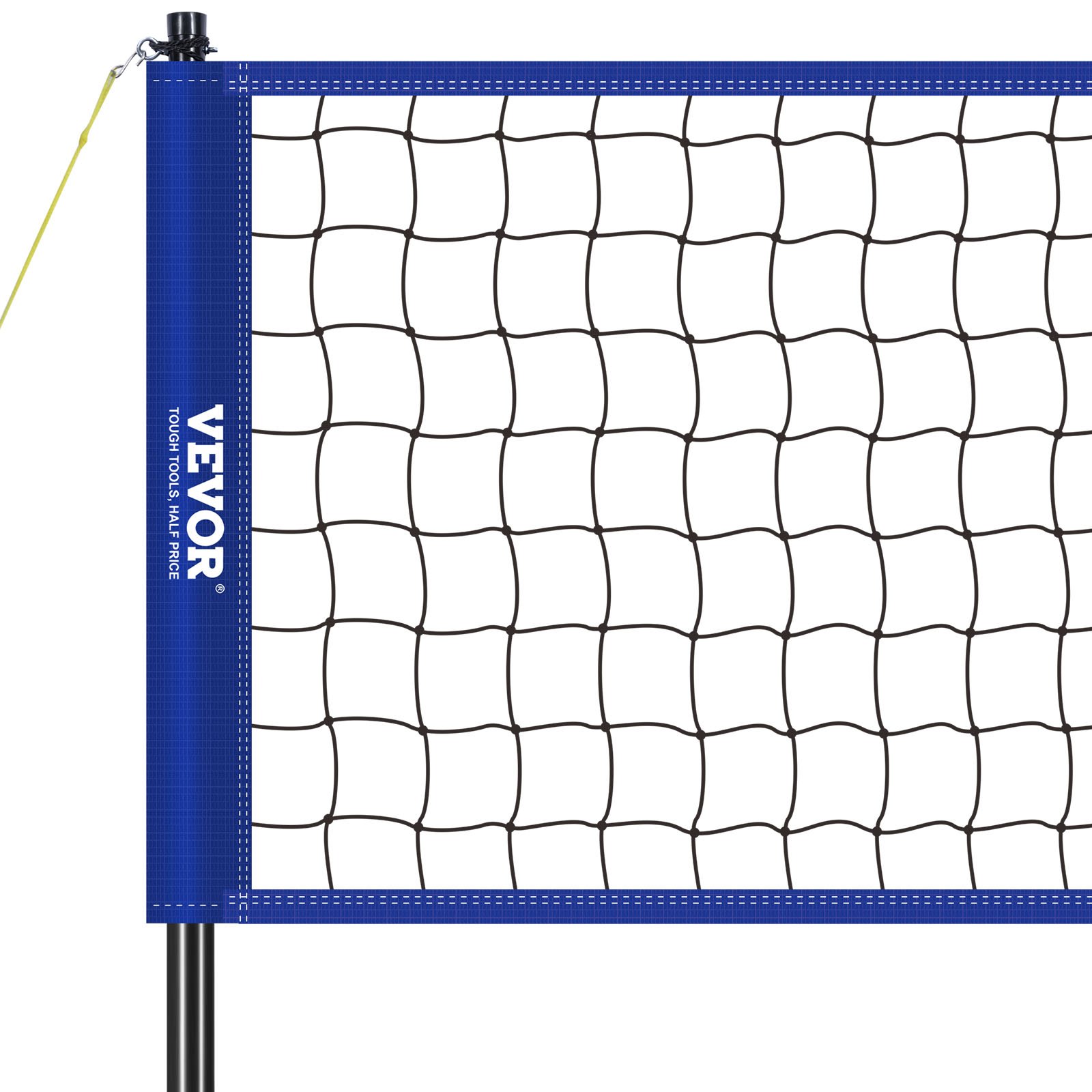 Sistema de red de voleibol portátil para exterior, postes de acero ajustables