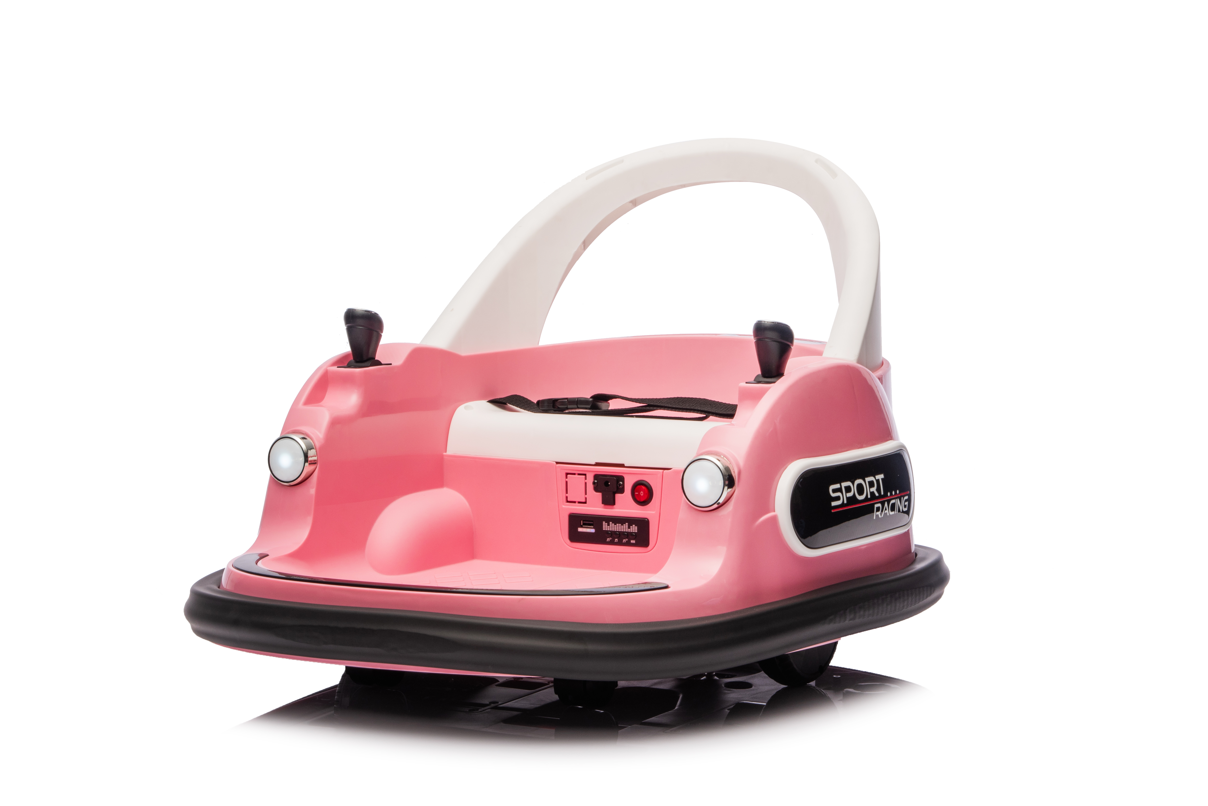 12V Ride On Bumper Car For Kids,electric Car For Kids,1.5-5 Years Old,W Remote Control, LED Lights, Bluetooth & 360 Degree Spin, Vehicle Body With Anti-collision Padding Five-point Safety Belt,2wd
