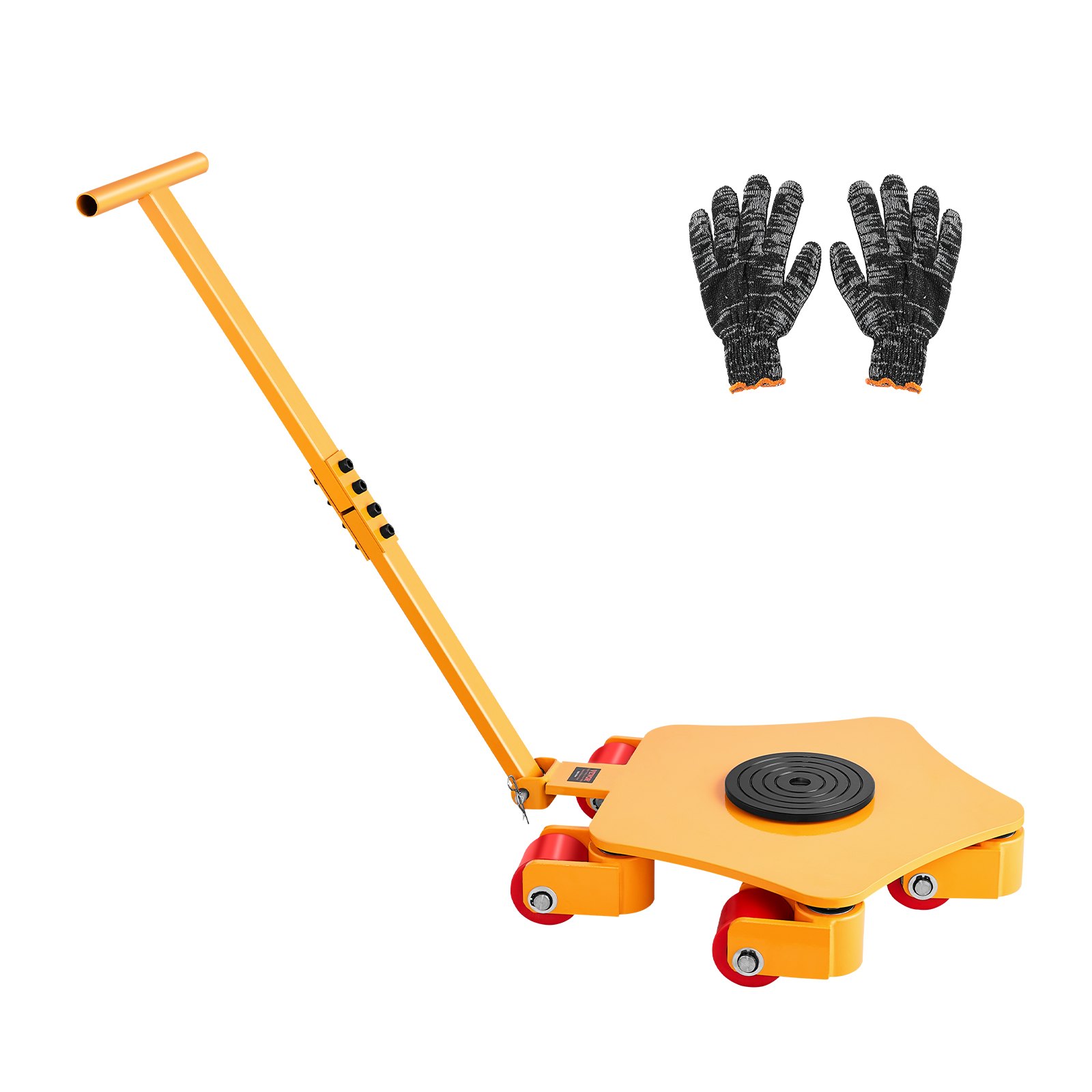 Patín de máquina para mover maquinaria, 8800 libras, con asa y rotación 360°