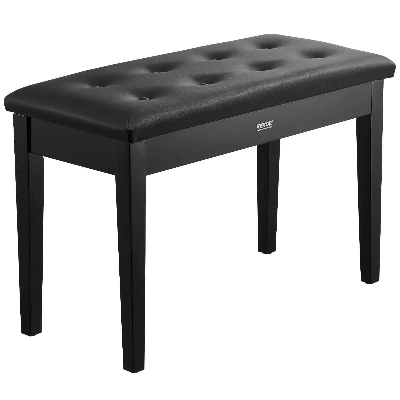 Piano Bench, 29.5" X 14" X 19", Duet Keyboard Piano Chair With High-Density Padded Cushion, Storage Compartment For Music Books, Wooden Piano Bookcase Stool Seat, For Vanity And Living Room