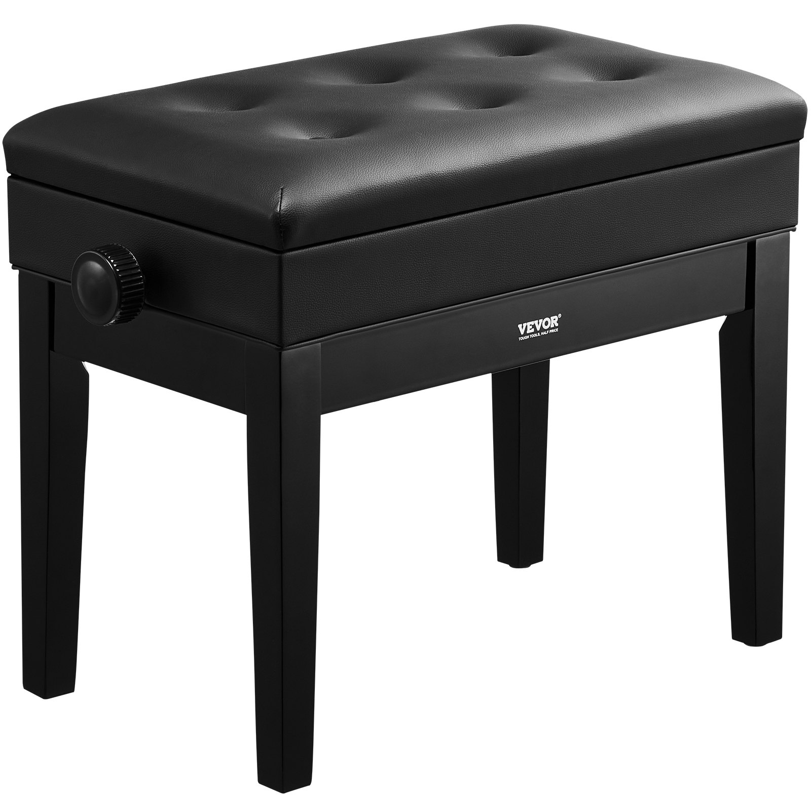 Banco para Piano de Madera con Altura Ajustable y Almacenamiento