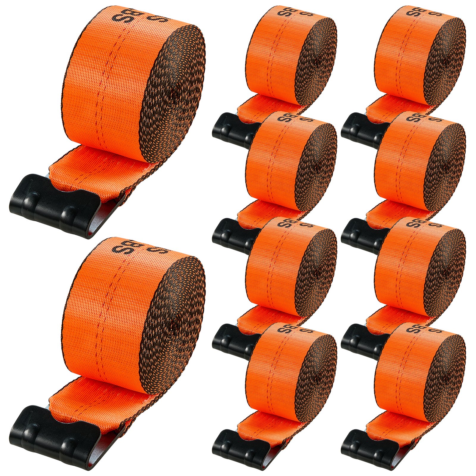 Winch Straps Truck Straps 4 In X 30 Ft With Flat Hook For Towing 10 Pack