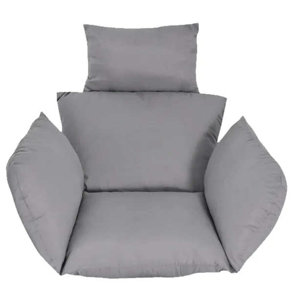 Egg Chair Cushion Hanging Basket Seat Cushion Thicken Soft Egg Swing Chair Pad Hanging Egg Chair Cushion With Headrest