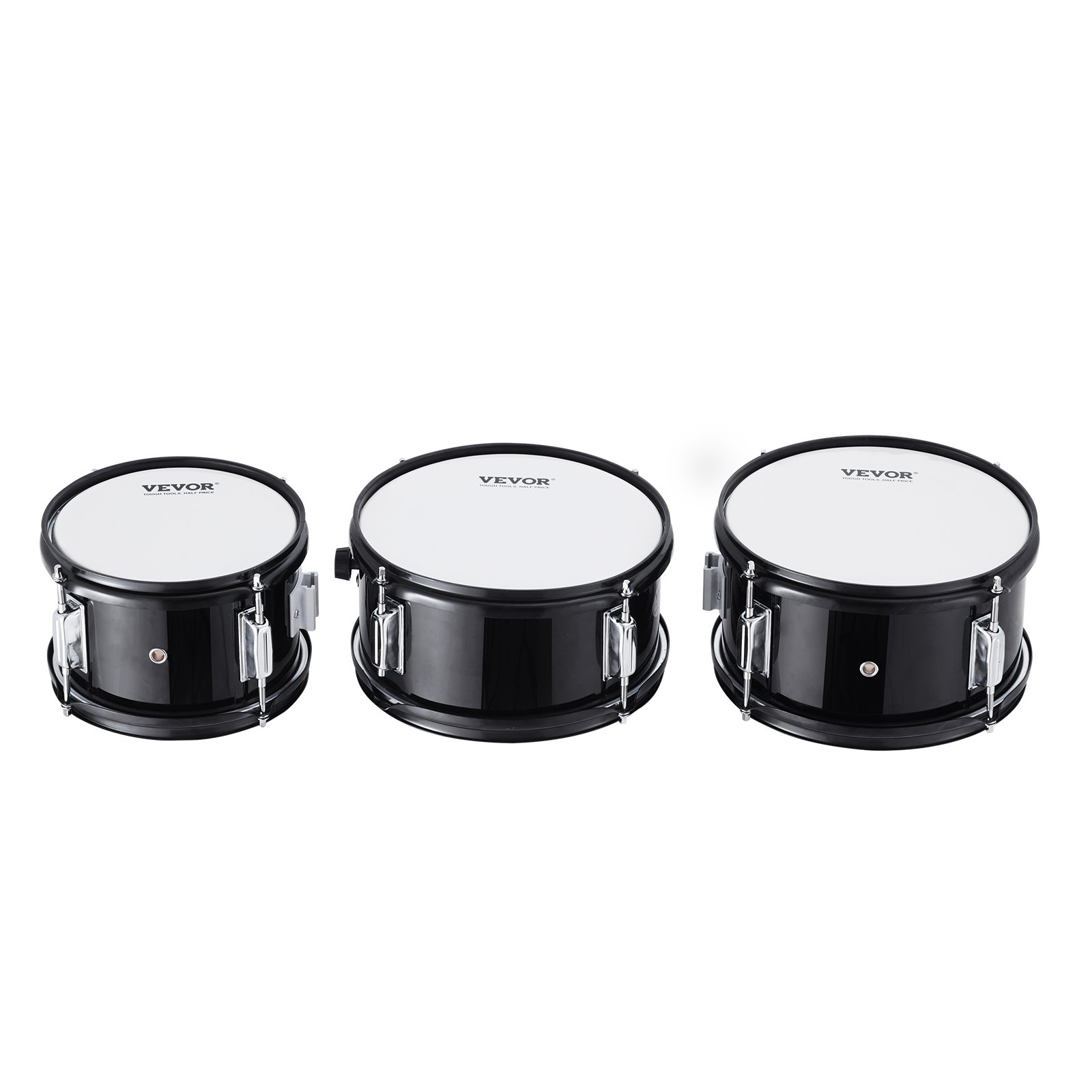 Kids Drum Set, 5-Piece, 16 In Beginner Full Drum Set With Bass Toms Snare Floor Drum Adjustable Throne Cymbal Hi-Hat Pedal And Two Pairs Of Drumsticks, Starter Drum Kit For Child Kids, Black