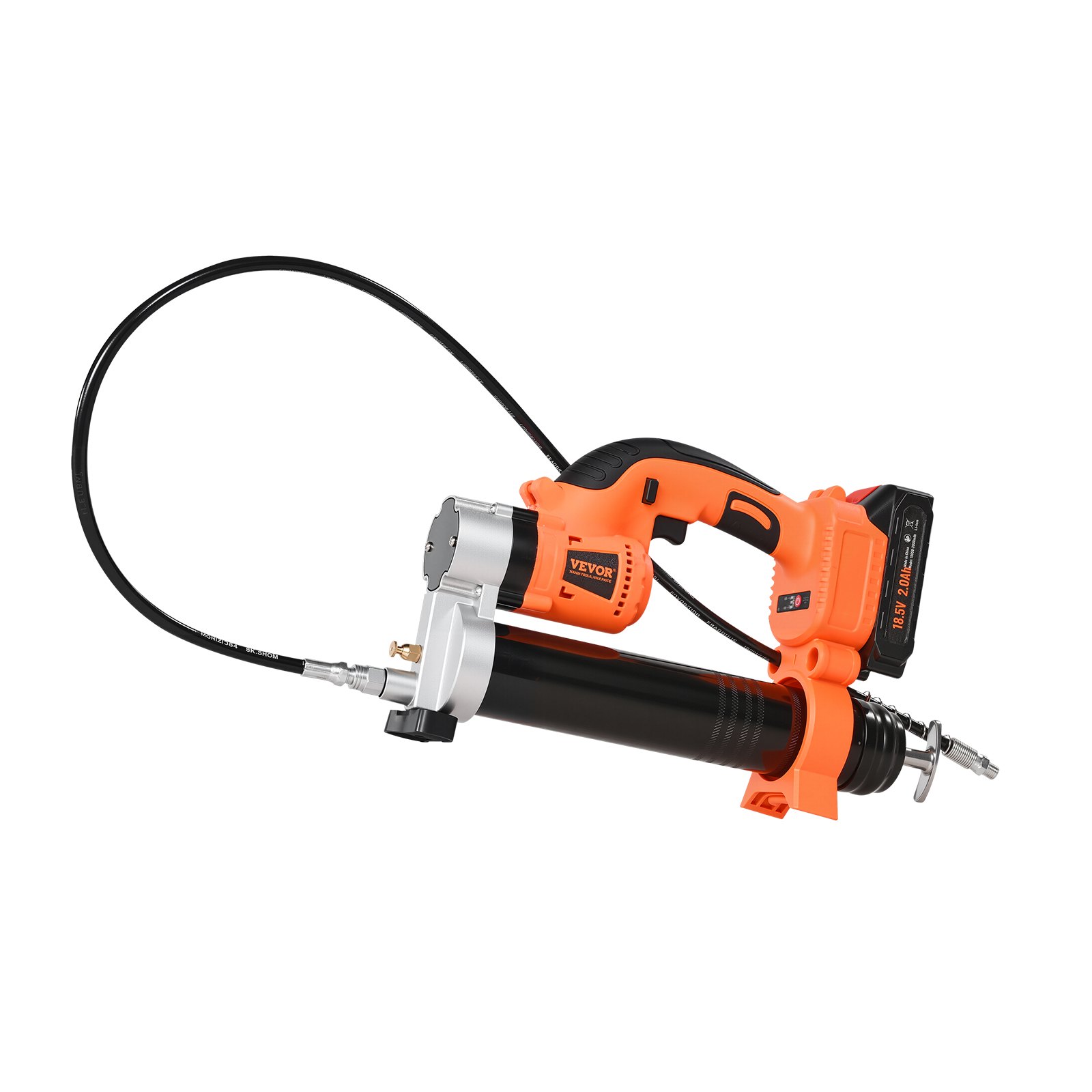 Pistola de engrase inalámbrica 8000 PSI, 20V, batería 2.0 Ah, manguera 30 pulgadas