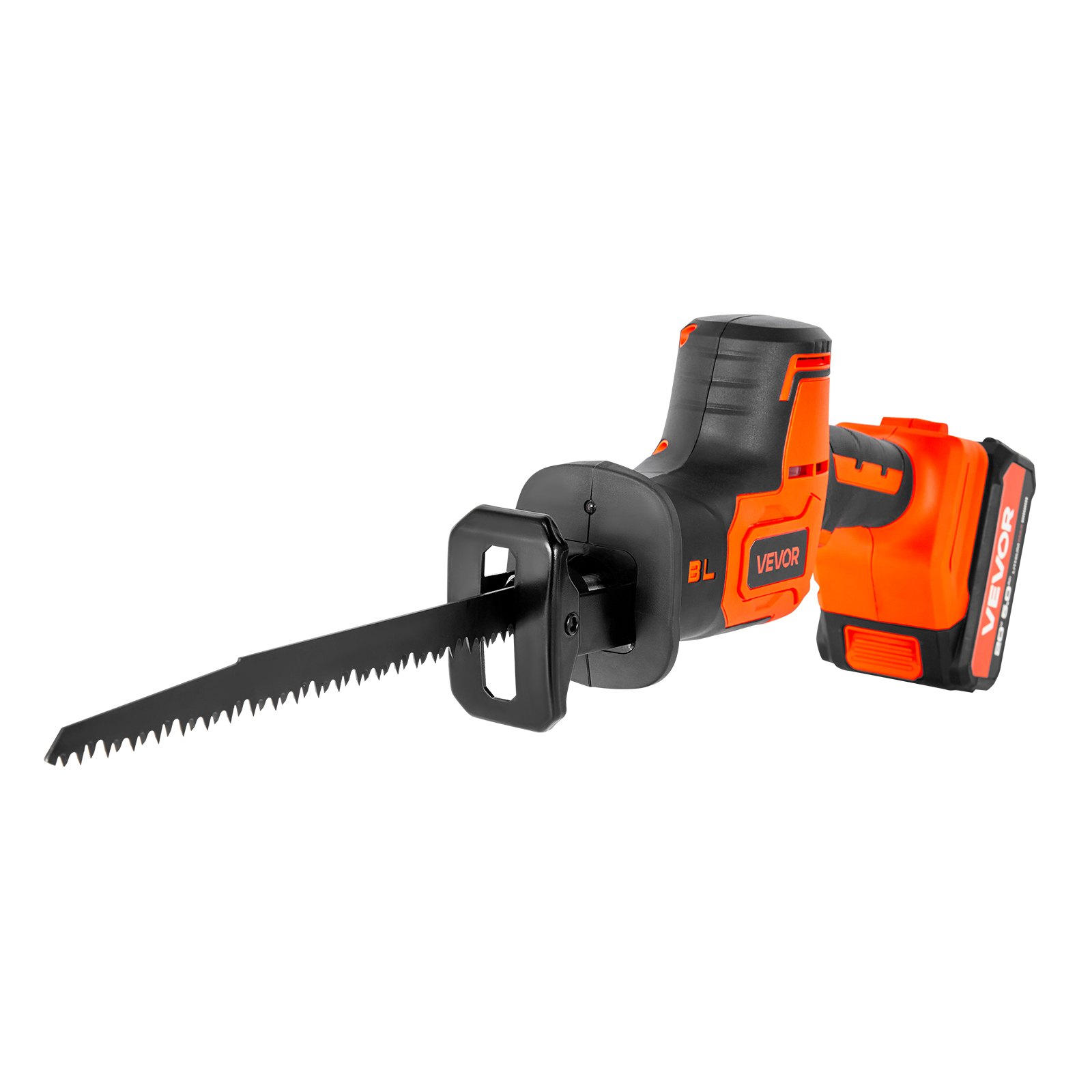 Sierra recíproca inalámbrica, 20 V, 1 pulgada de carrera, con batería y 8 hojas