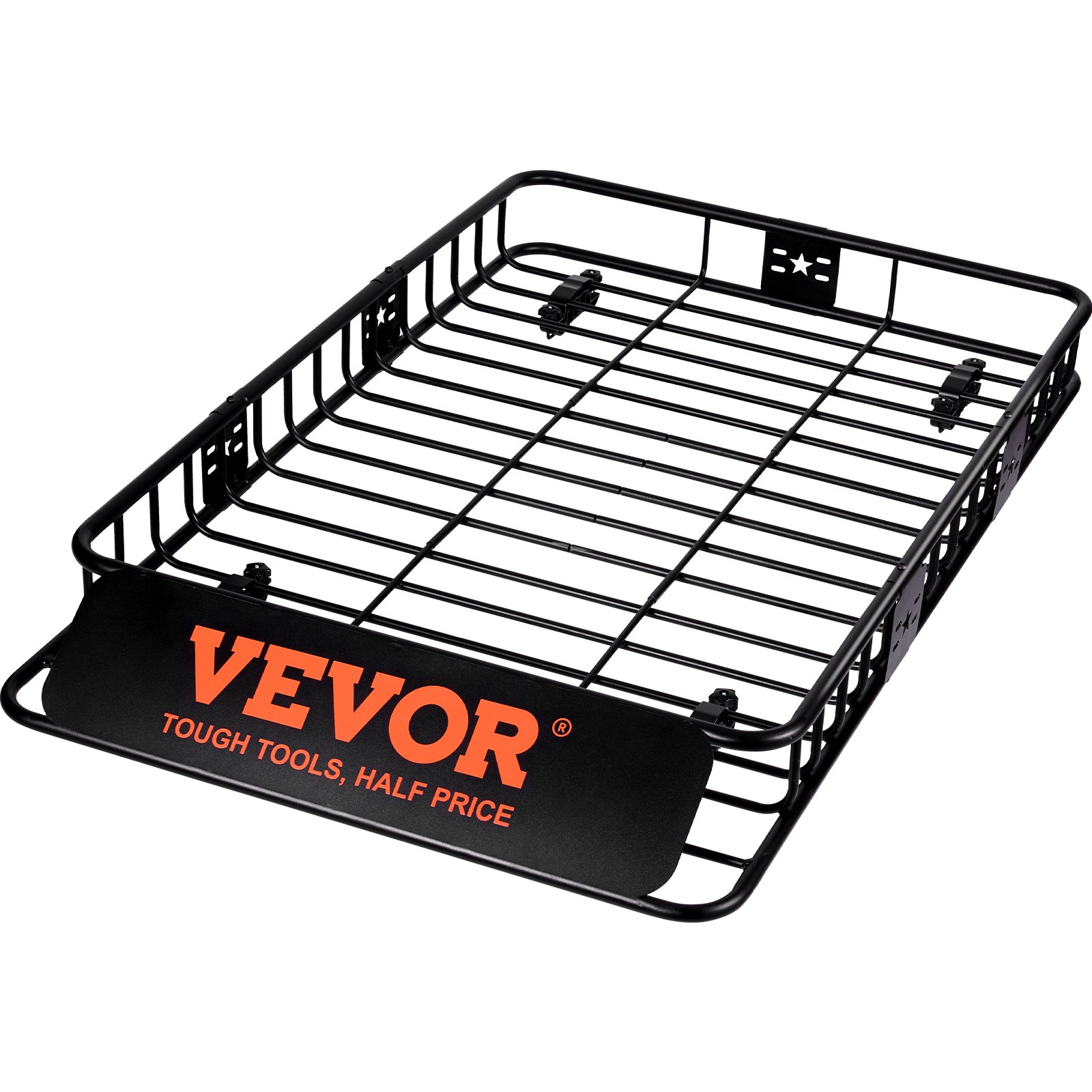 Cesta portaequipajes de techo universal, acero resistente, 64x39x6 pulgadas, 200 libras
