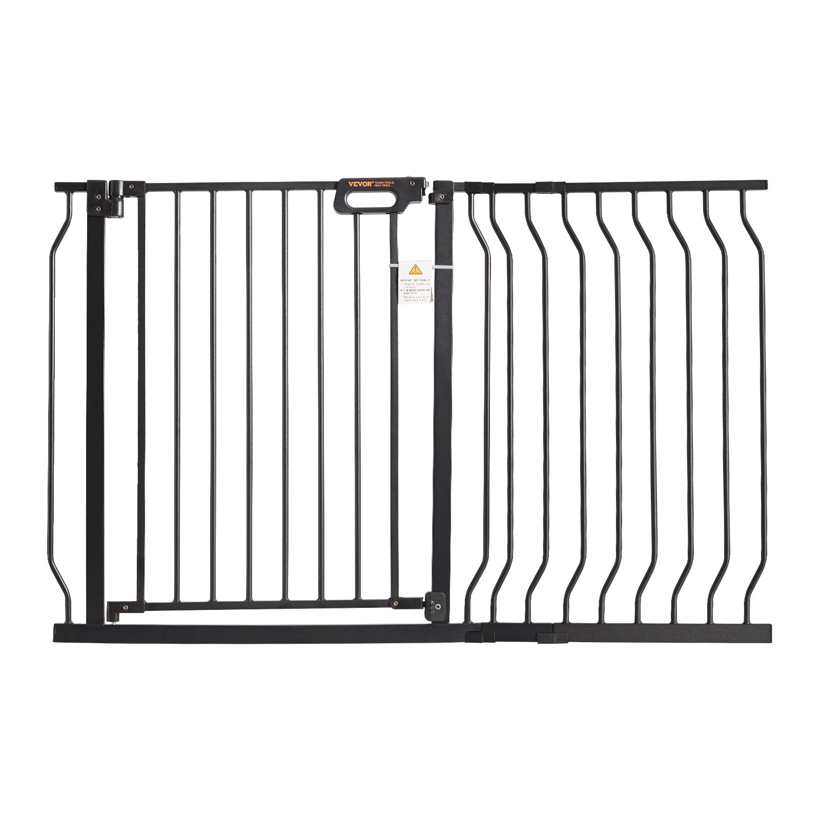 Reja de seguridad para bebés, 29.5-48.4 pulgadas de ancho, 30 pulgadas de alto, negra