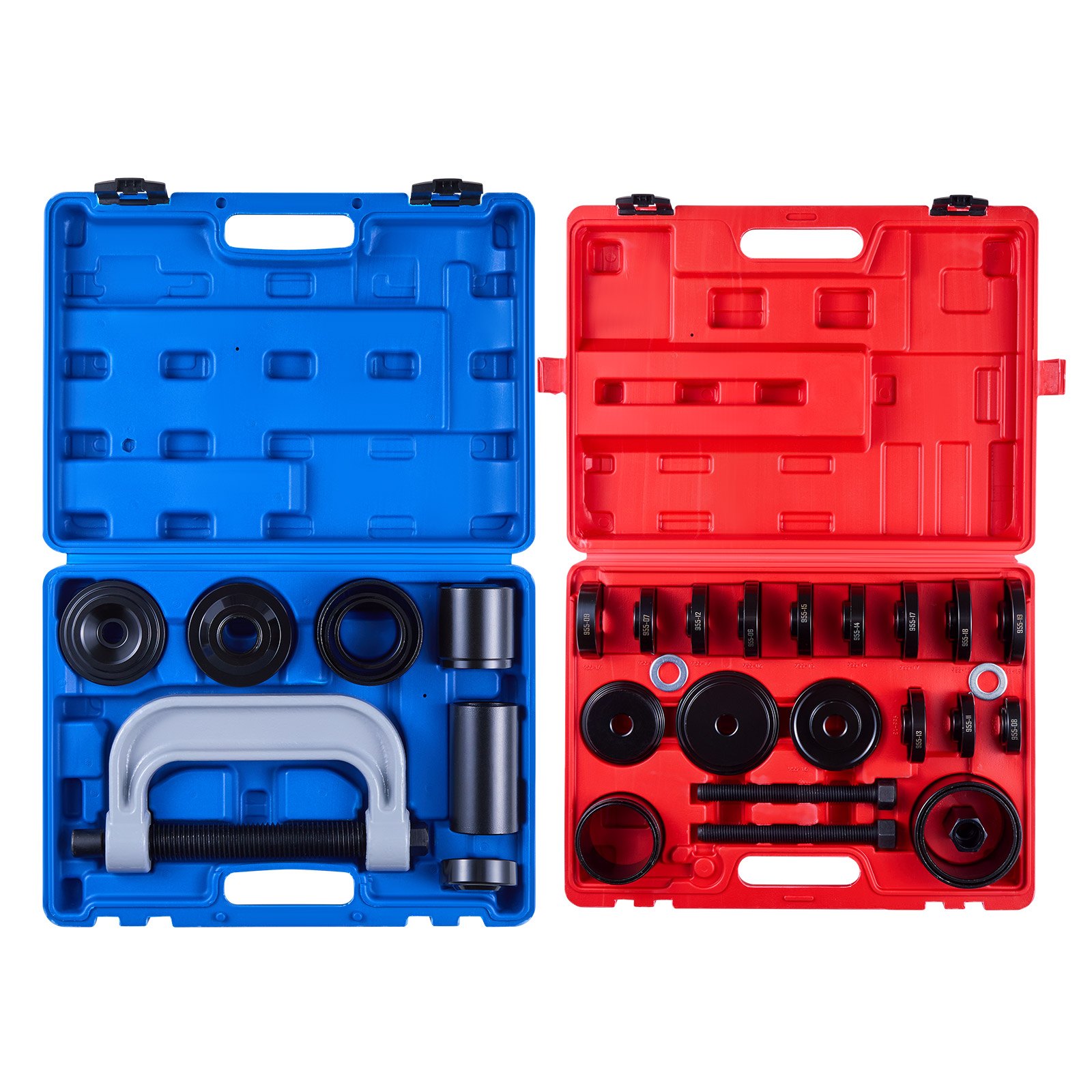 Kit de prensa de rodamientos 10+24 piezas, 2 en 1, extractor de rodamientos de rueda, 13 bujes.