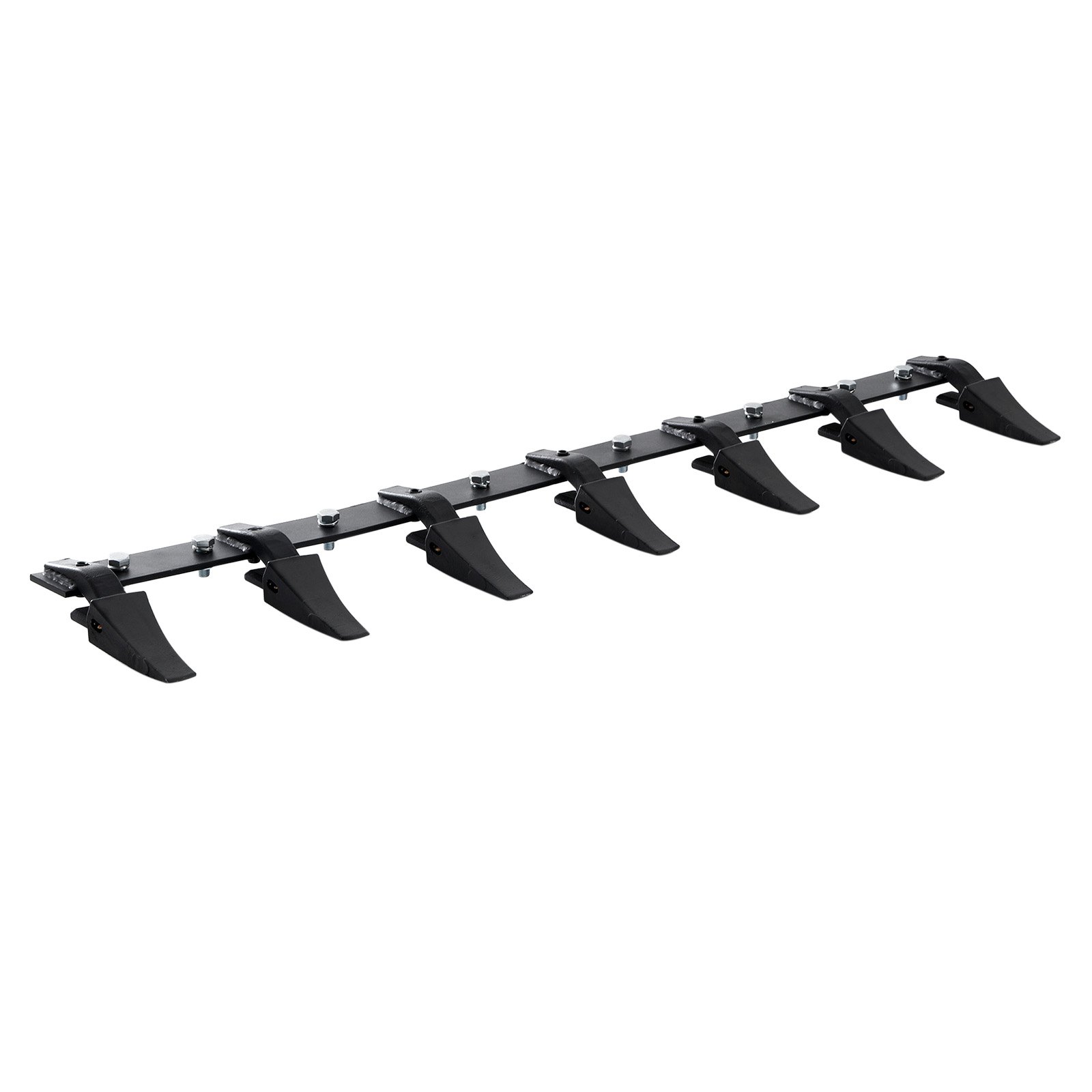 Bucket Tooth Bar, 60'', Heavy Duty Tractor Bucket 7 Teeth Bar For Loader Tractor Skidsteer, 4560 Lbs Load-Bearing Capacity Bolt On Design, For Efficient Soil Excavation And Bucket Protection