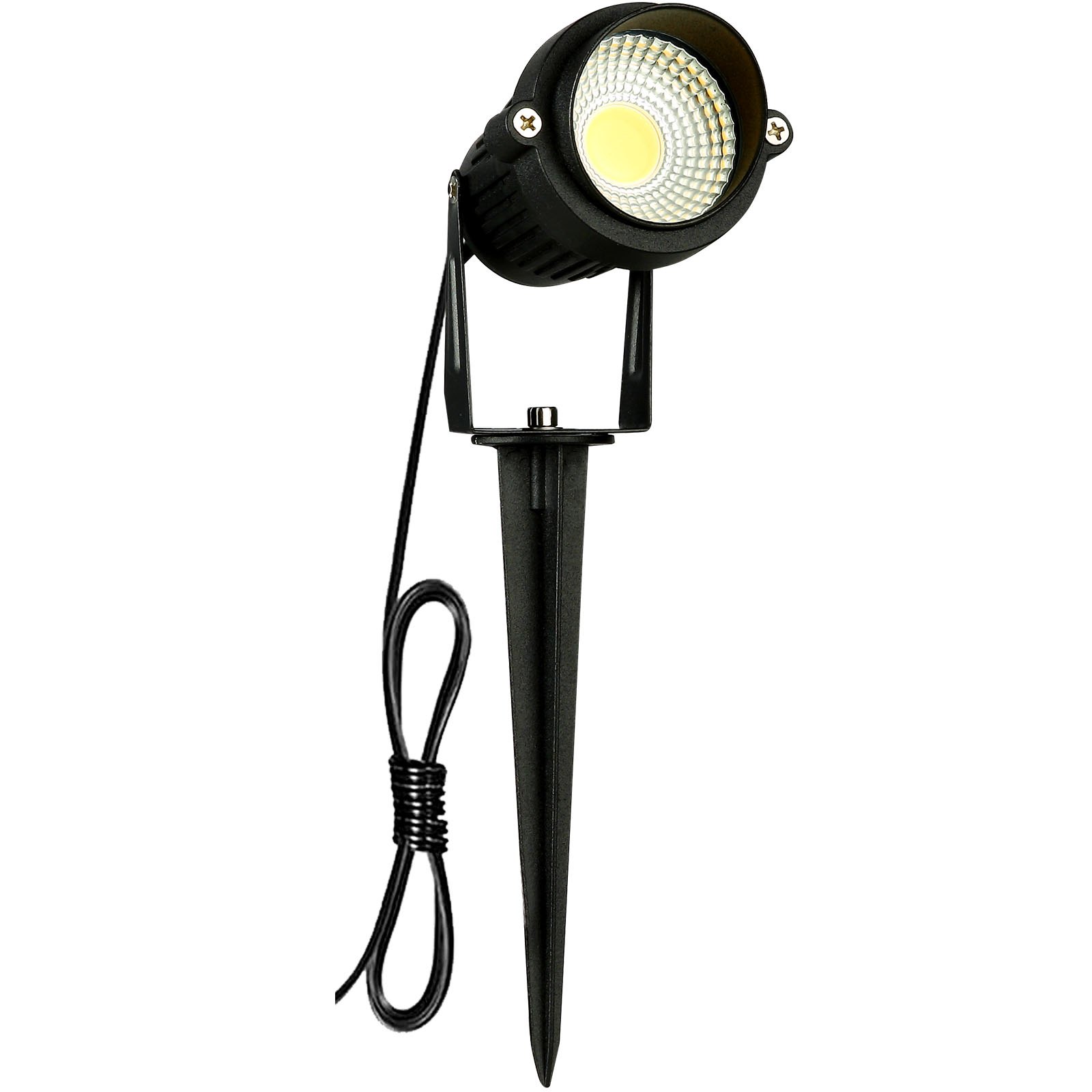 Luces LED de bajo voltaje para jardín, IP66 impermeable, 12V/24V, blanco cálido (12 unidades).