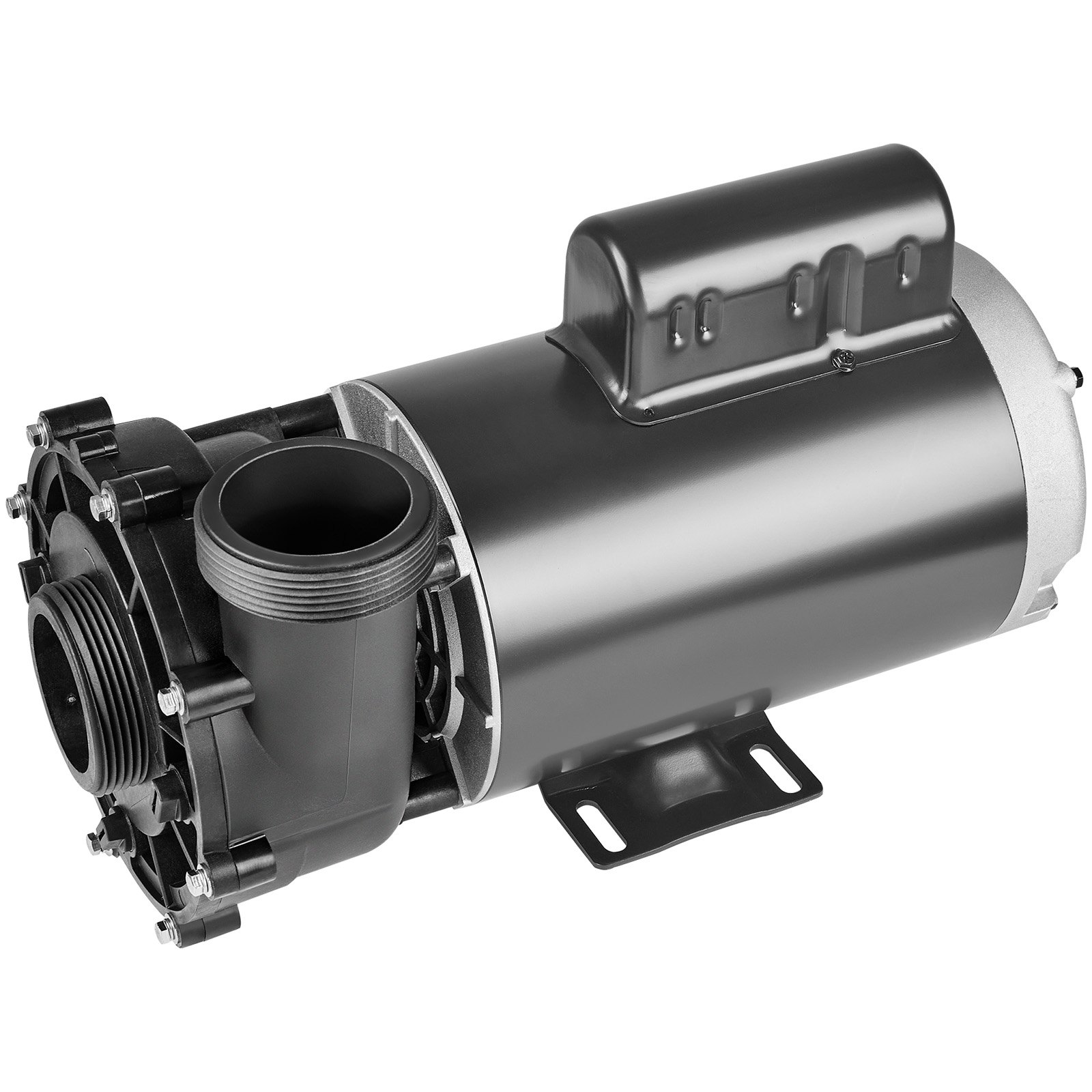 2 Speed SPA Pump, 56-Frame, AC 220-240V Hot Tub SPA Pump, 4HP/210GPM/65.61ft High Speed Or 0.7HP/103GPM/16.07ft Low Speed, 2' Port 90° Rotational Interface For Hot Tub, Tested To UL Standards