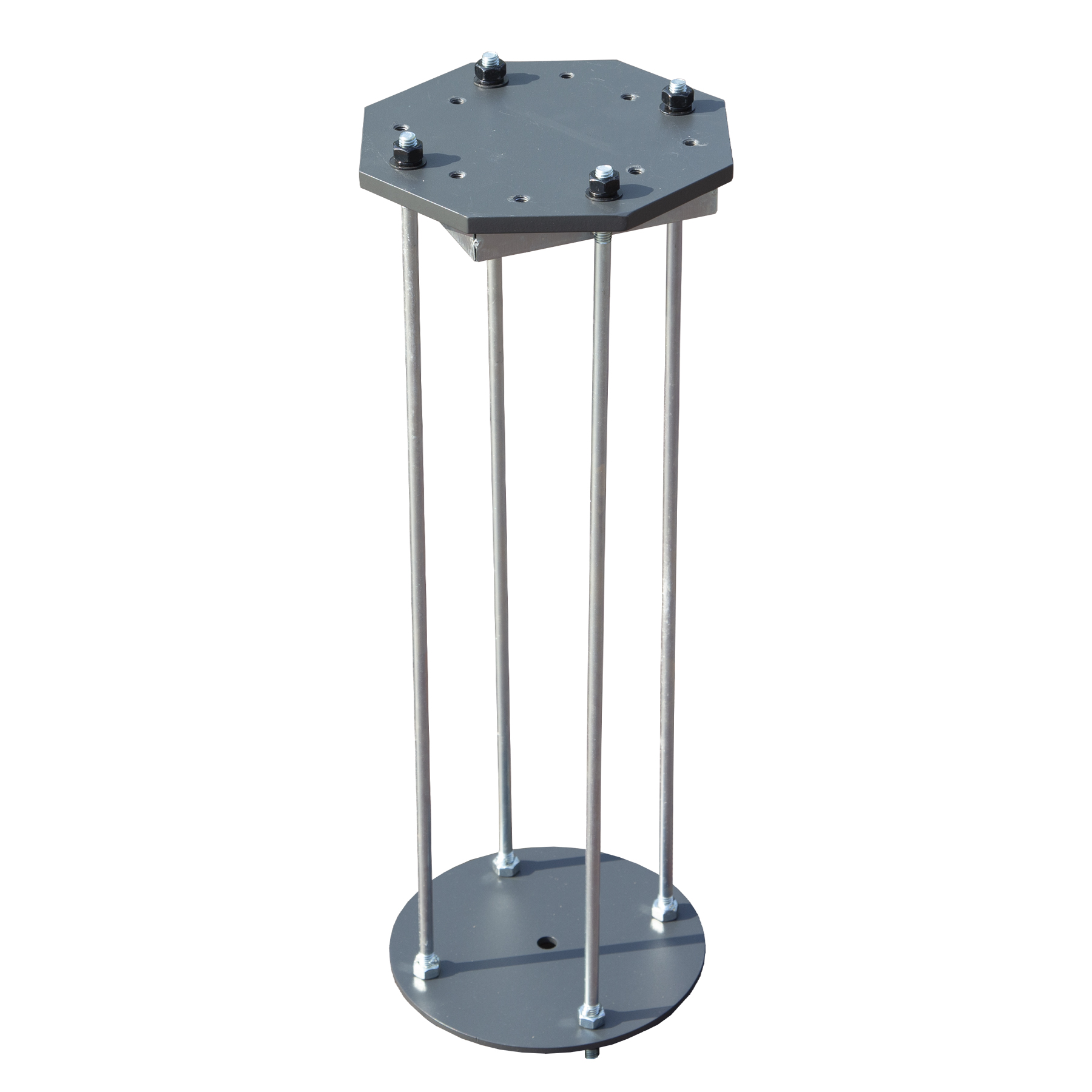 Patio Umbrella Base In Ground, Heavy-Duty Steel Construction For Stability, Supports Up To 700LBS, 7.8  X 7.8  X 22