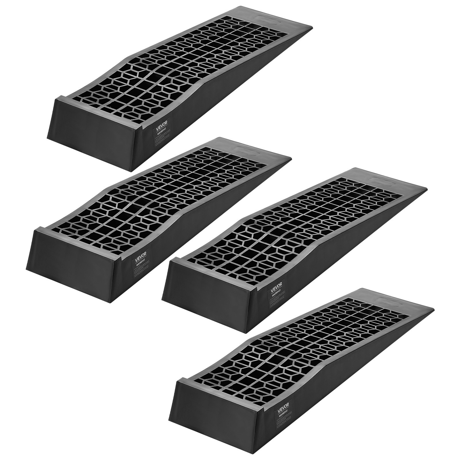 Car Ramps, 4 PCS 20000 Lbs GVW Capacity, 2.56 In Lift Height, Portable Low Profile Car Service Ramps For Home Garage Maintenance & Oil Changes, Heavy Duty For Low Chassis Vehicle & Support Jack