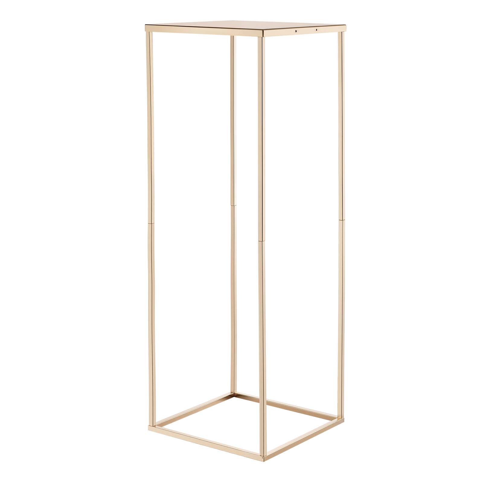 Wedding Flower Stand, 10PCS 31.5-inch Column Flower Stand, Floral Stands With Metal Laminate, Gold Rectangular Floral Display Rack For Wedding, Party, Birthday, Home,  Gold Centerpiece Stands