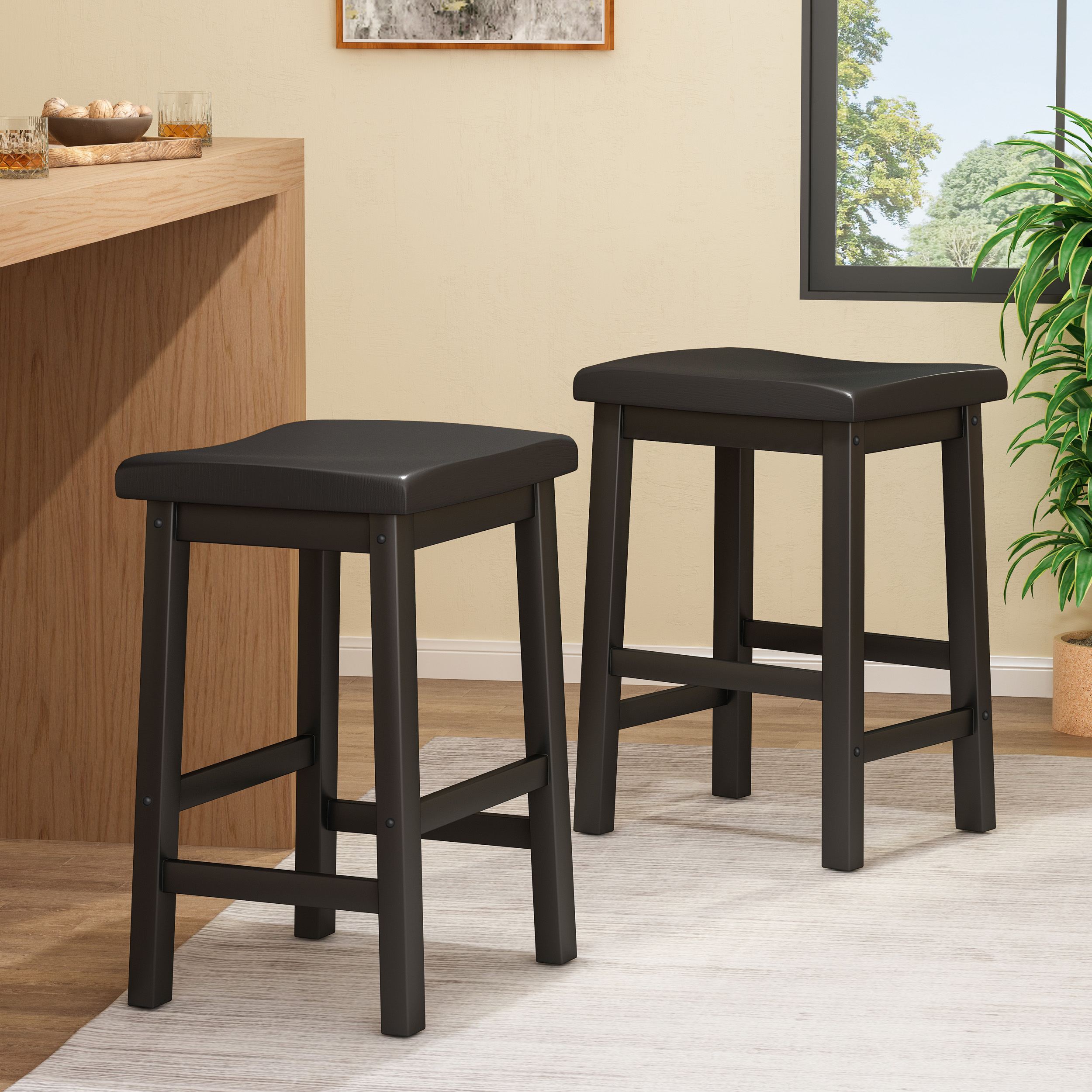 Taburete tipo silla de montar POMEROY, 24 pulgadas.