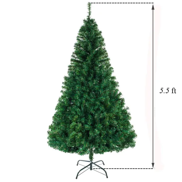 Árbol de Navidad de 5.5 pies con 850 puntas