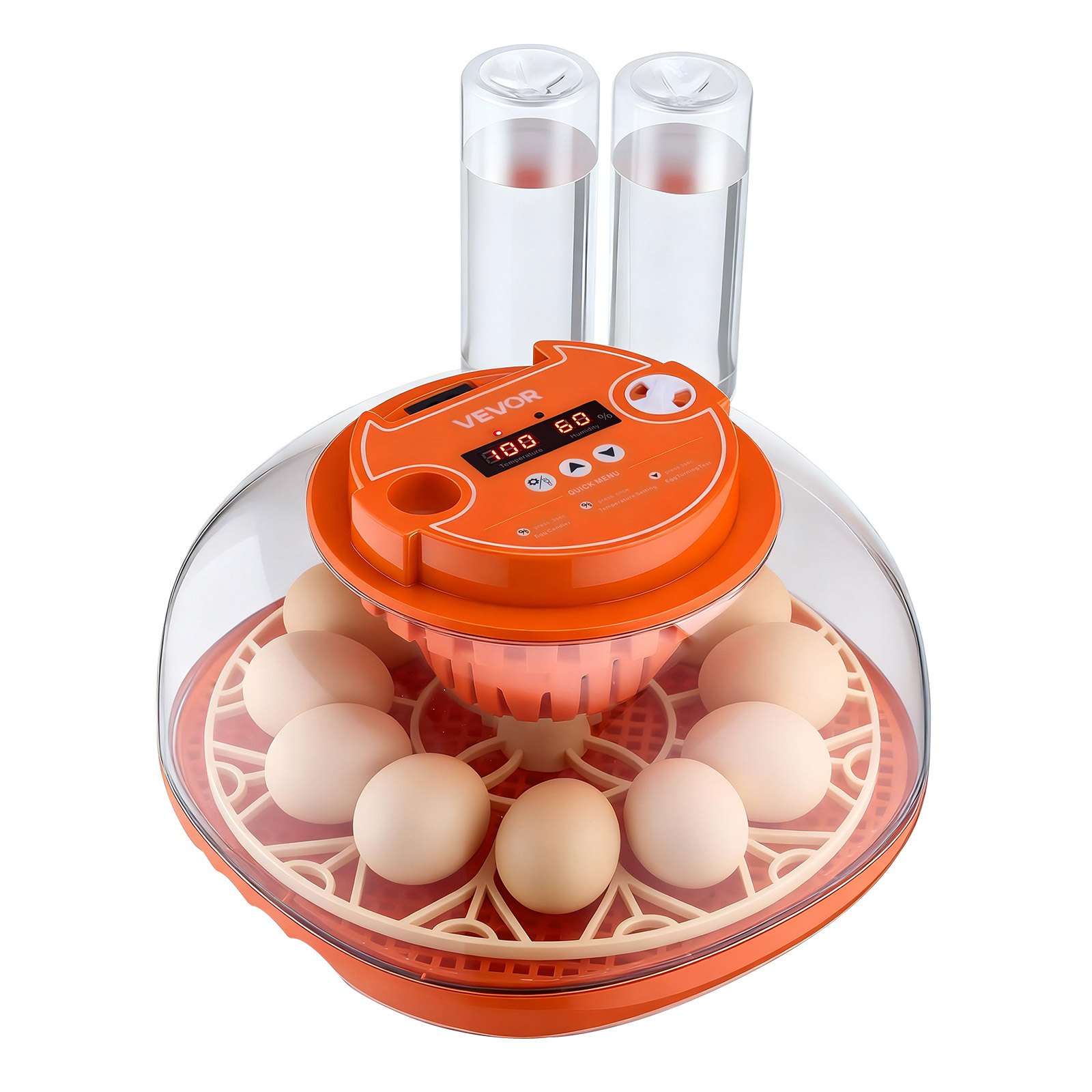 Incubadora de huevos de 12 unidades, volteador automático, control de temperatura