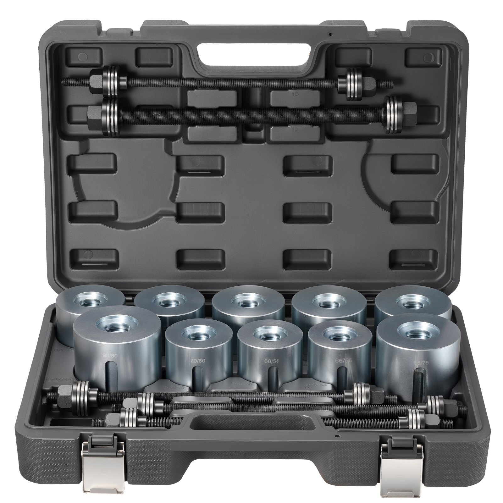 Kit de extractores y prensadores de bujes de acero, 27 piezas, para motores LCV y HGV