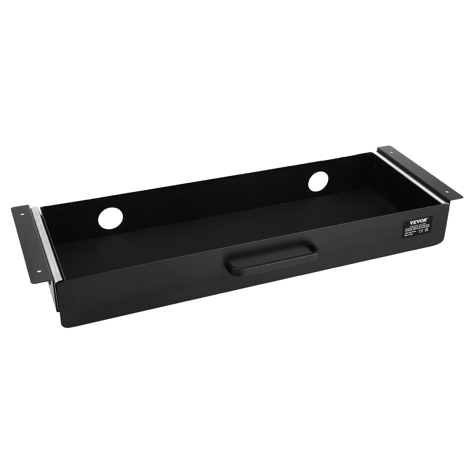 22" Wide Under Desk Drawer Slide Out, Under Desk Mounted Pull-out Drawer Attachment, Hidden Desktop Storage Organizer, Under Table Pencil Drawer For Office Home Sit Stand Workstation, 25x9x3 In