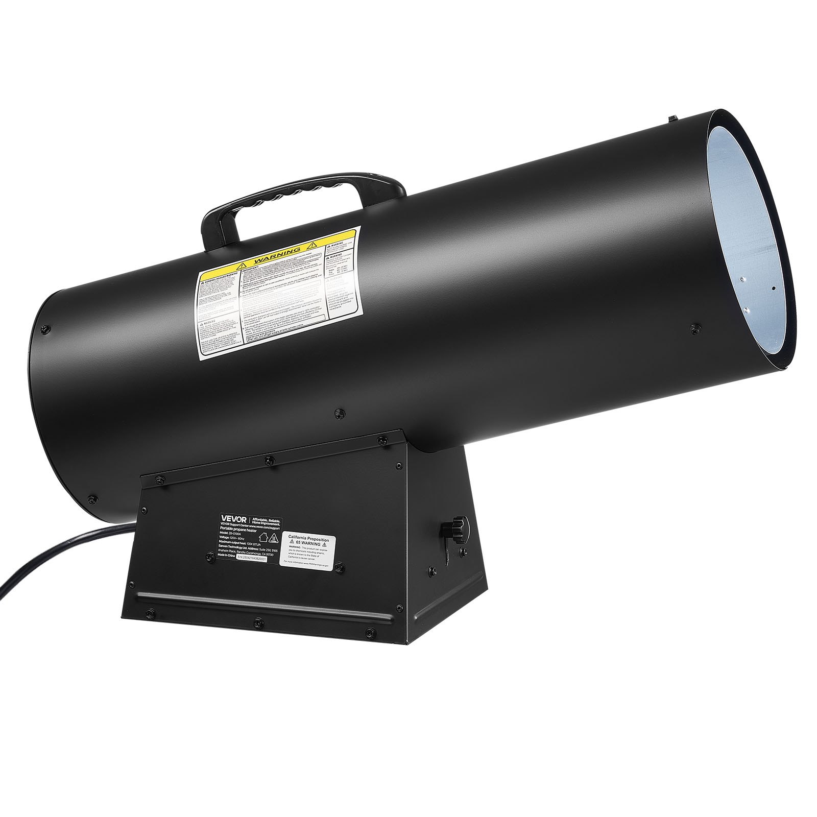 Calentador de propano de aire forzado 125000 BTU, portátil, para garaje/exterior