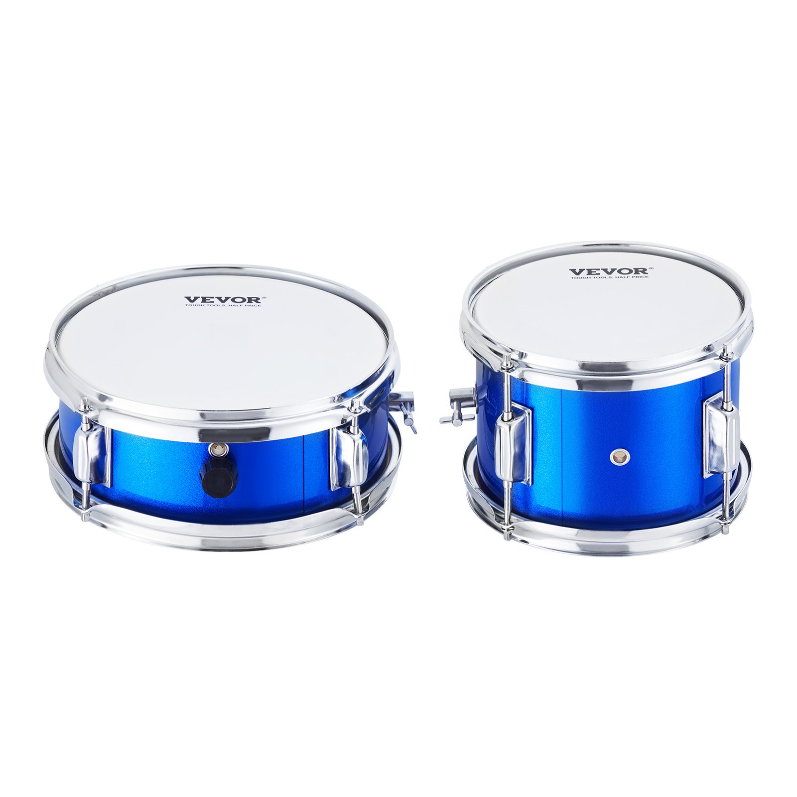 Kids Drum Set, 3-Piece, 14 In Beginner Drum Set With Adjustable Throne Cymbal Pedal Two Pairs Of Drumsticks, 8'' Tom Drum 10'' Snare Drum 14'' Bass Drum, Starter Drum Kit For Child Kids, Blue