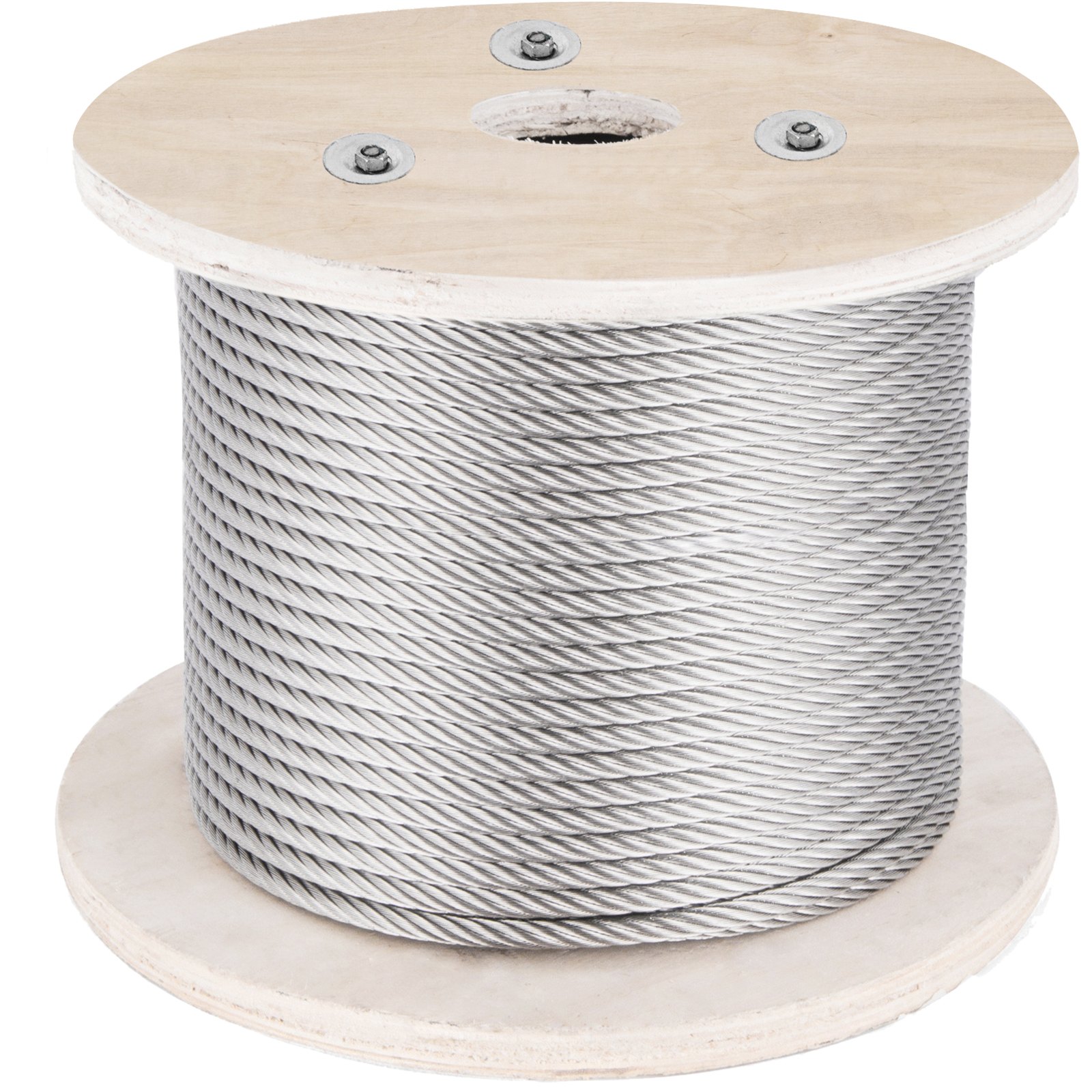 Cable de acero inoxidable T316, 5/32 pulgadas x 500 pies, grado marino