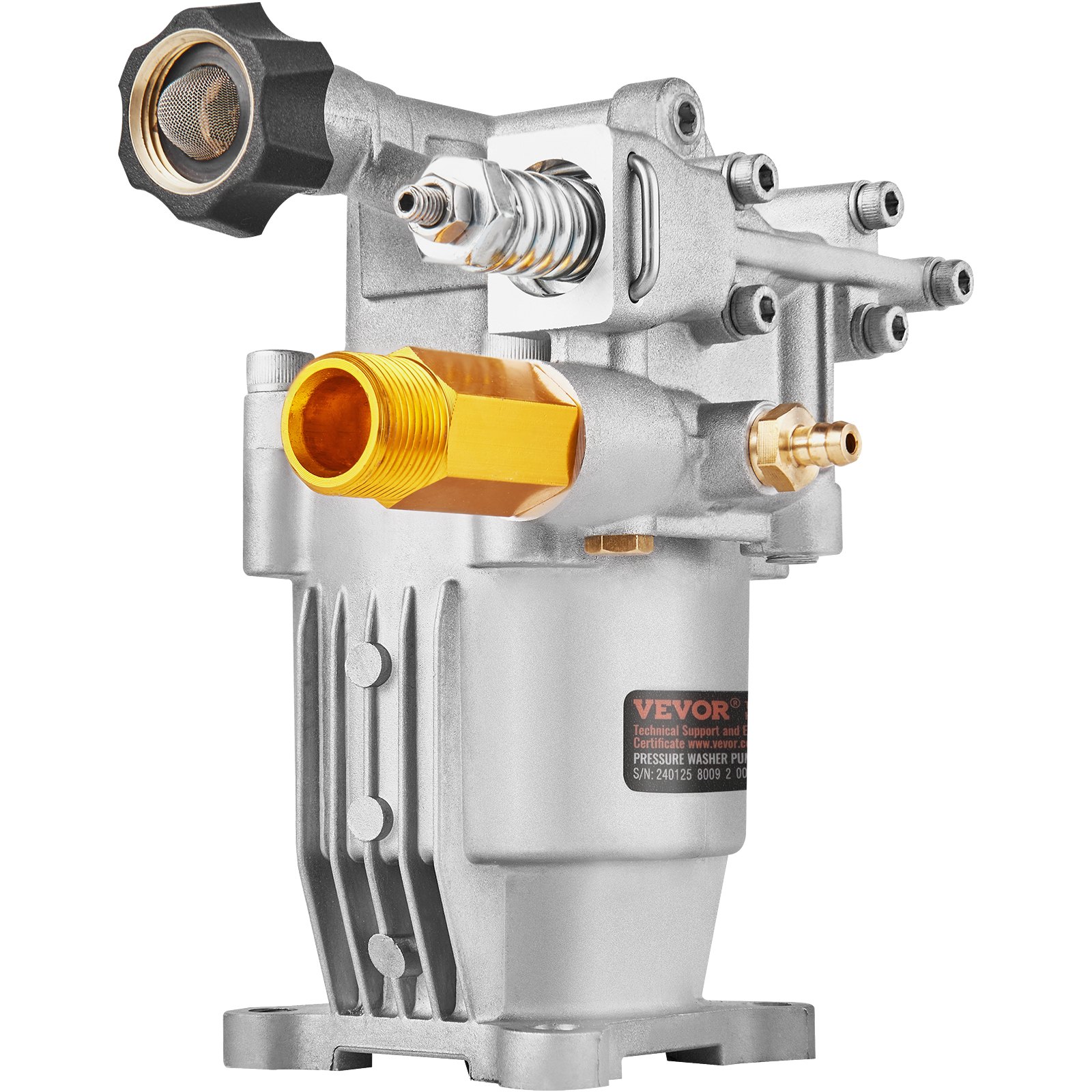 Bomba de hidrolavadora 3/4 pulgadas, 3400 PSI, 2.5 GPM, compatible con Honda