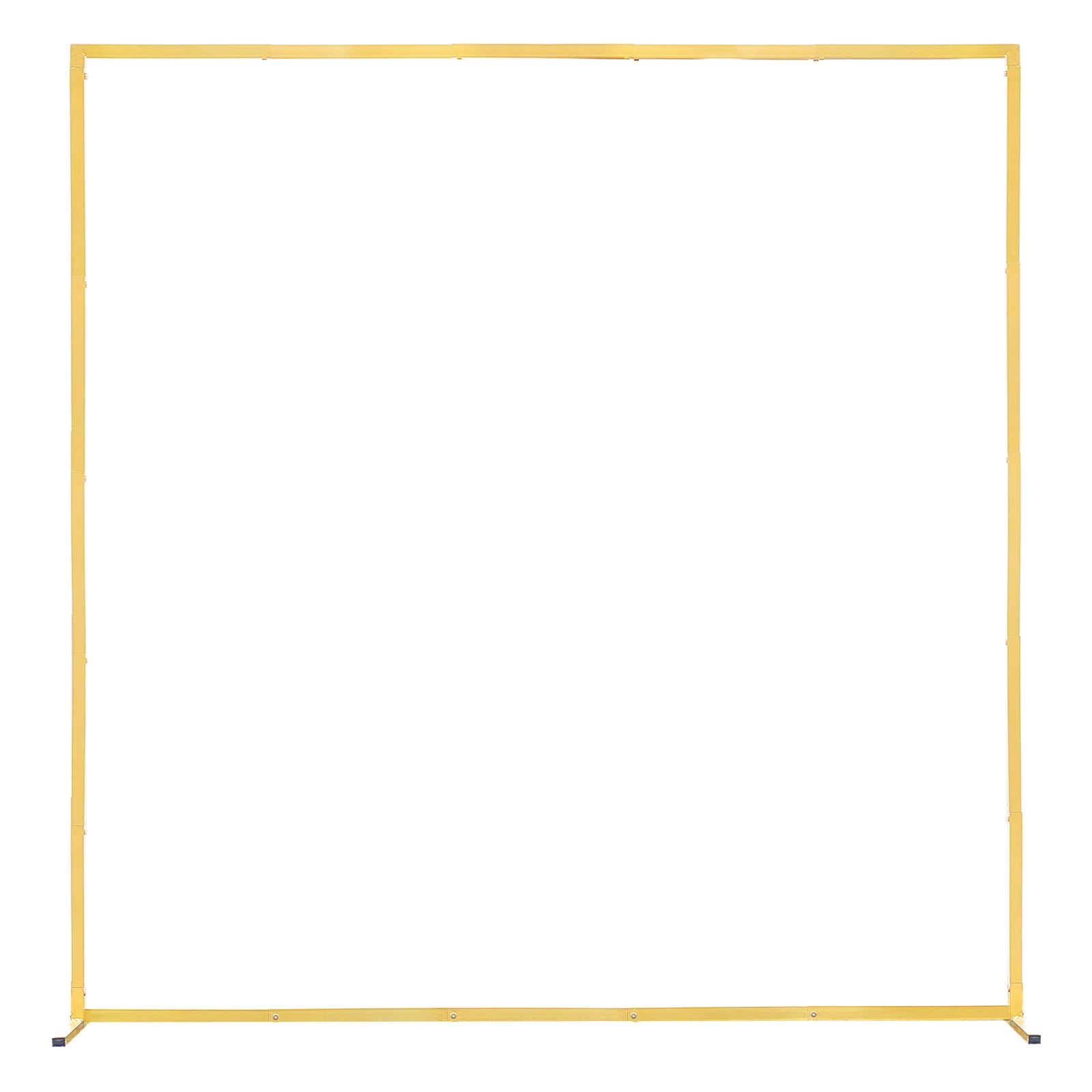 Arch Backdrop Stand, 6.6 X 6.6 Ft, Stable Structure, Easy Assembly, Square Gold Metal Arch Backdrop Stand For Wedding, Birthday Party, Graduation, Holiday Celebration, And Ceremony Decoration