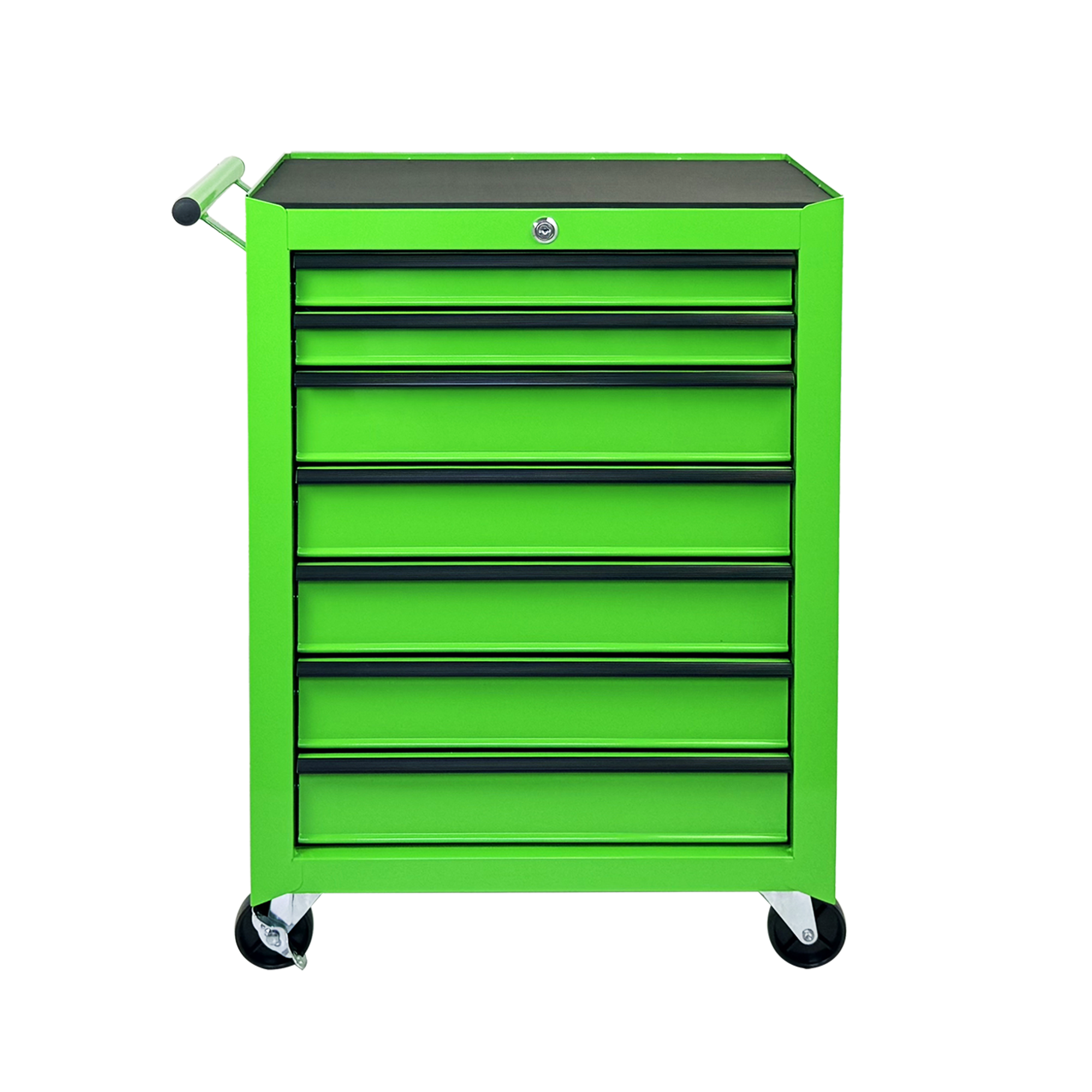 Rolling Metal Tool Chest With 7 Drawers, 20inch 7-Drawer Tool Chest Cabinet With Ball Bearing Drawer Slides, Steel Tool Storage Box Organizer -GREEN