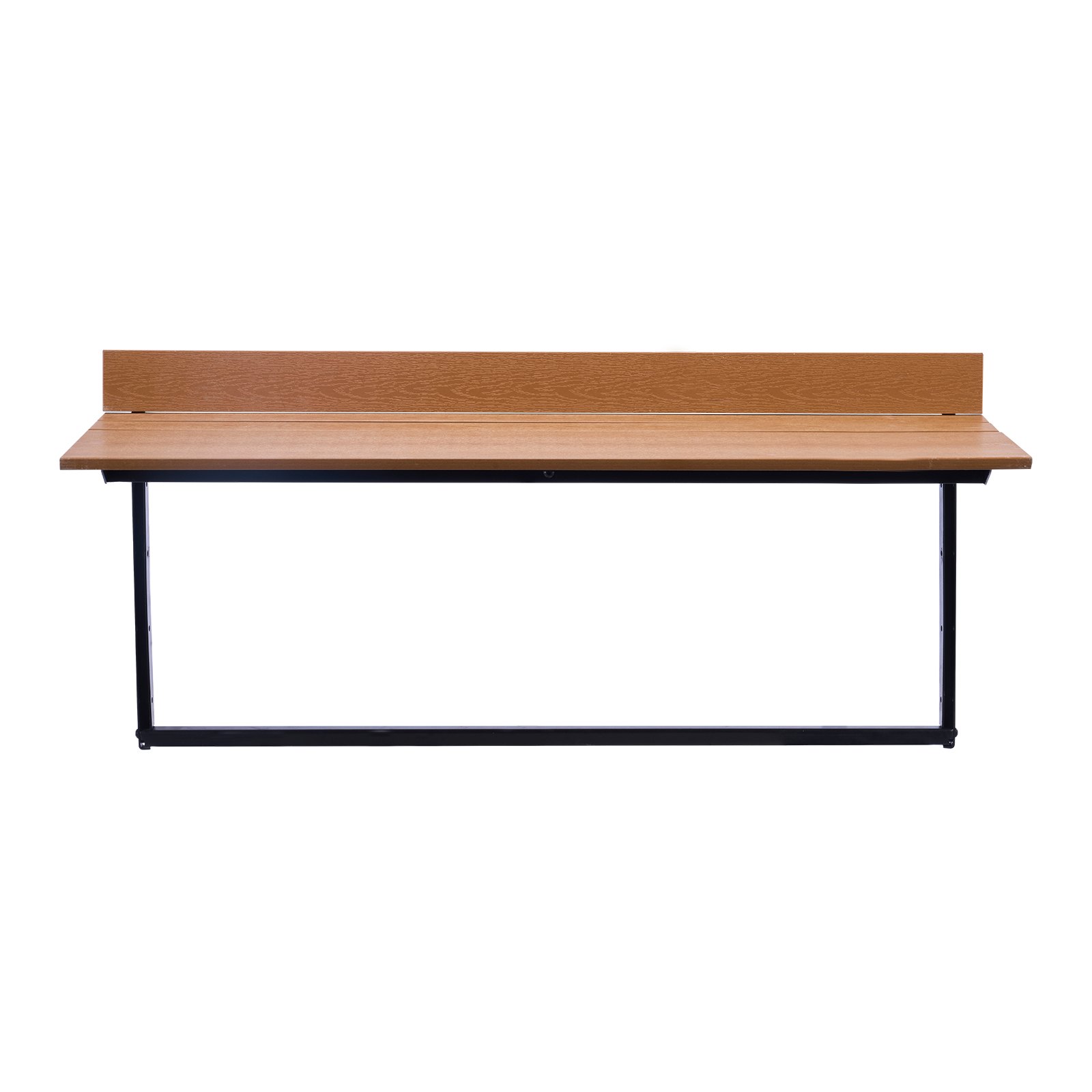 Mesa colgante para balcón de 15 x 39 pulgadas, ajustable para barandilla de patio.