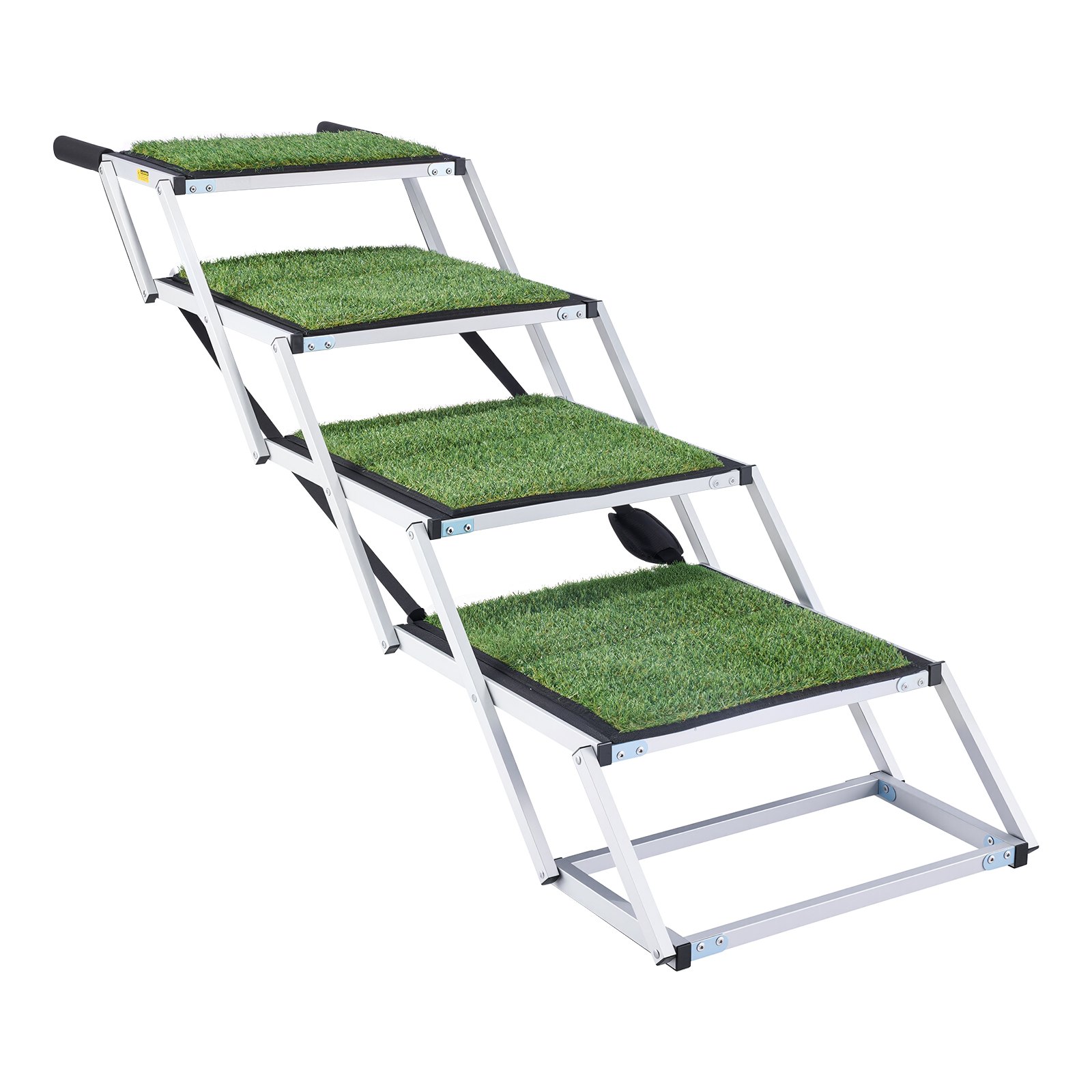 Escaleras plegables para perros, 4 escalones, extra anchas, antideslizantes, 200 libras.