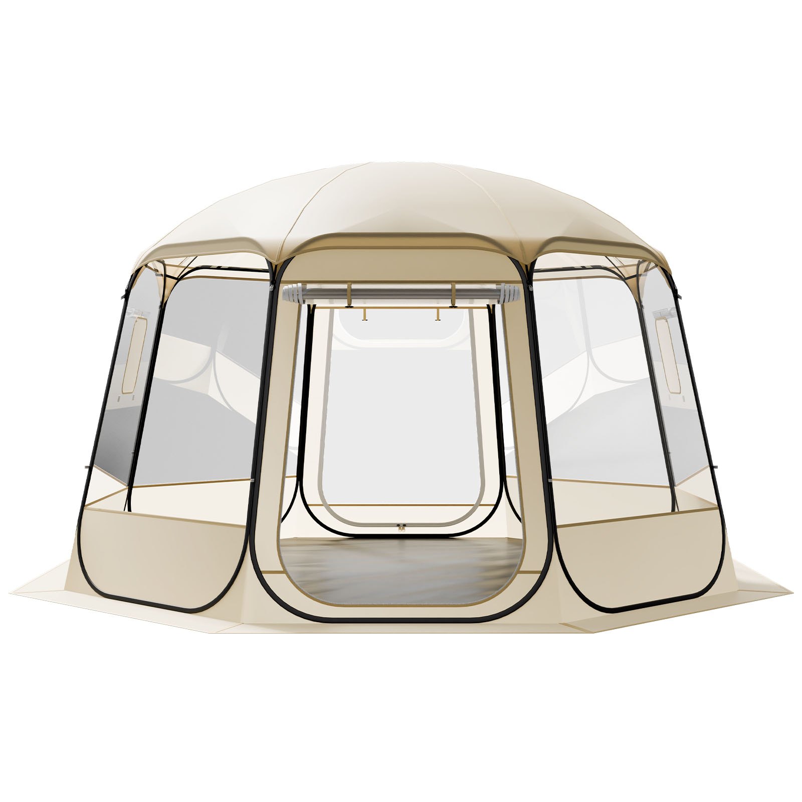 Tienda de burbuja pop-up 12 x 11.1 pies, impermeable, resistente UV, vista 540°