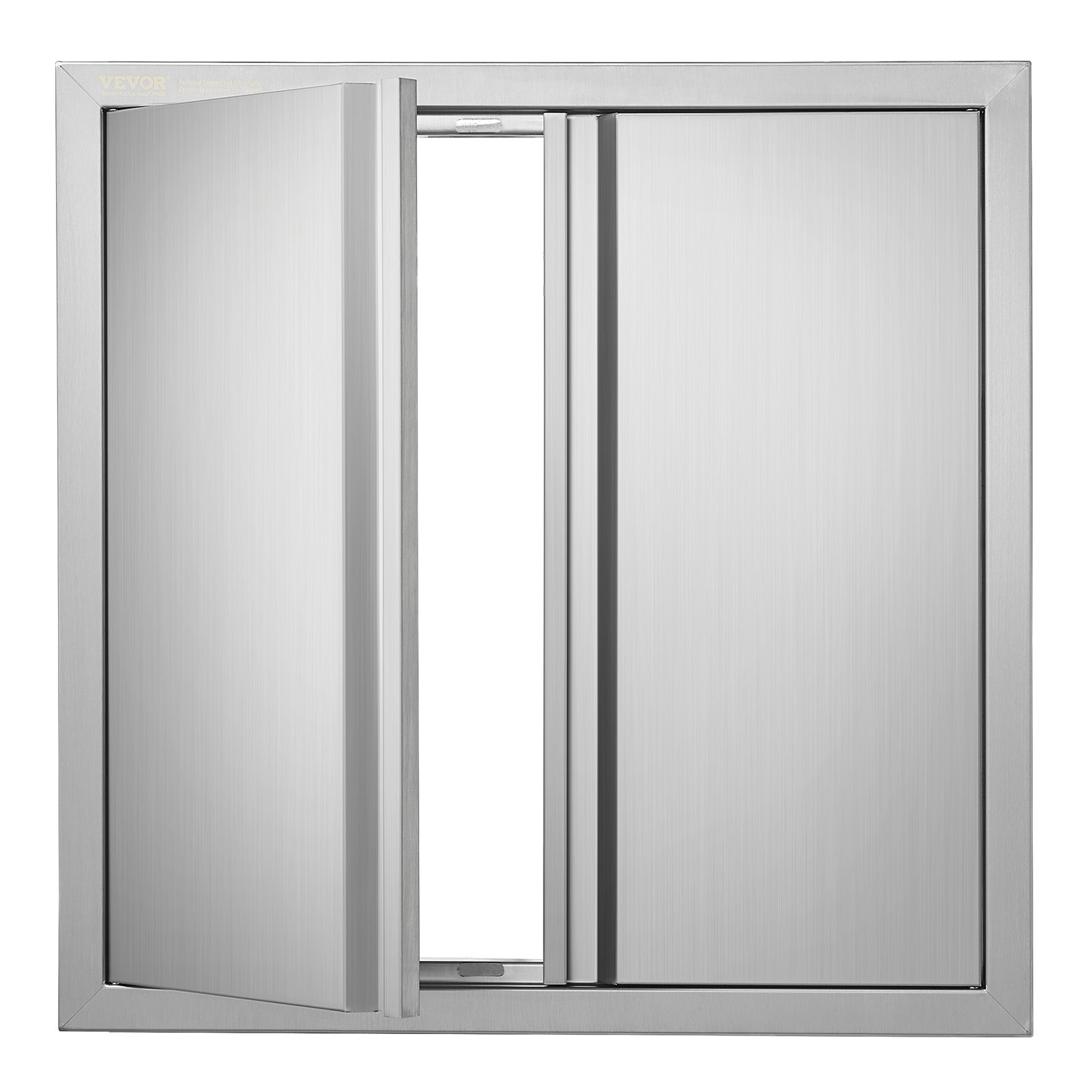 Puerta de acceso para BBQ, doble, 24 x 24 pulgadas, acero inoxidable, para exterior