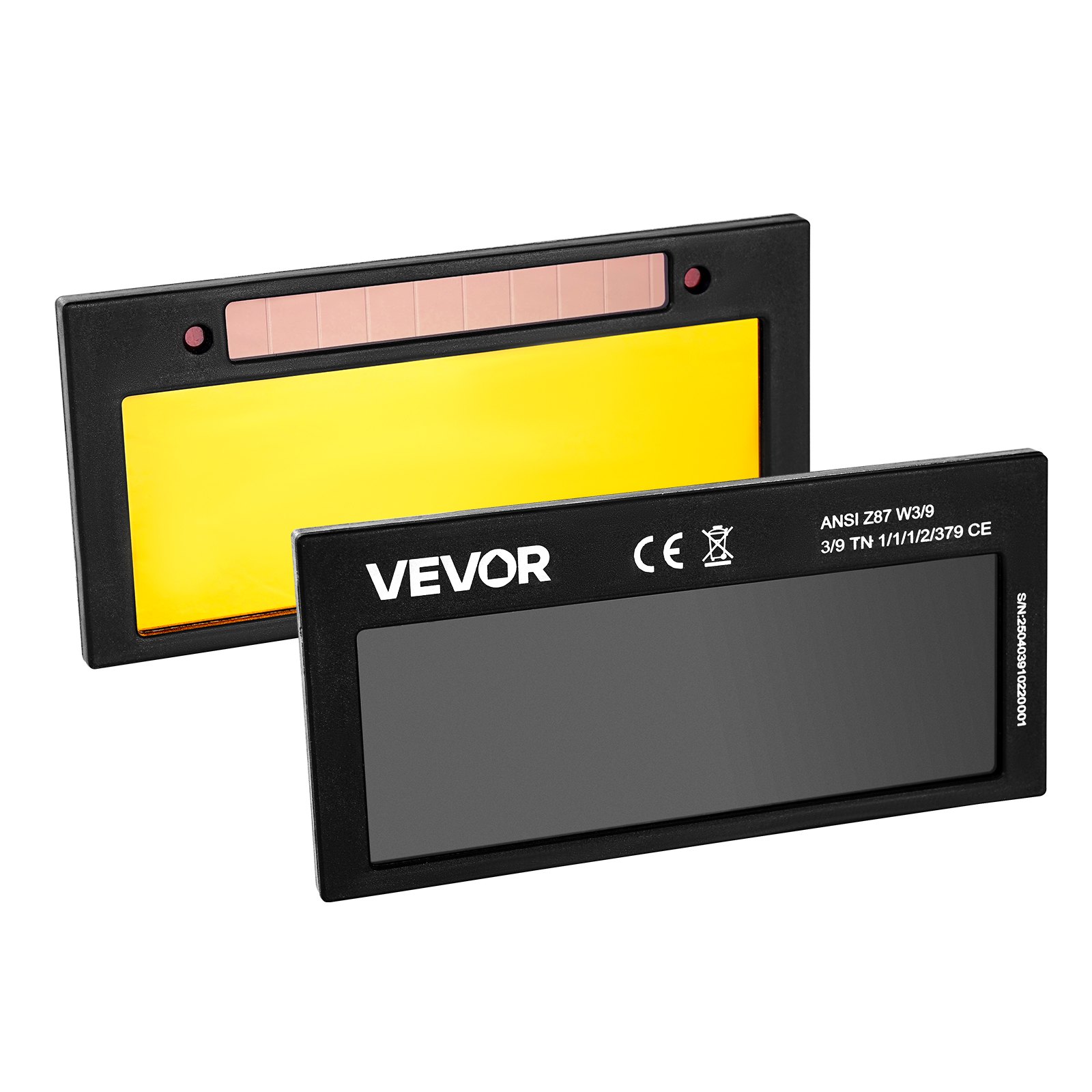 Auto Darkening Welding Lens 4.25" X 2", Shade 9 True Color Welding Lens With Dual Arc Sensors & Gold Coating, Compatible With Most Welding Helmets For TIG, MIG, MMA, ARC Applications