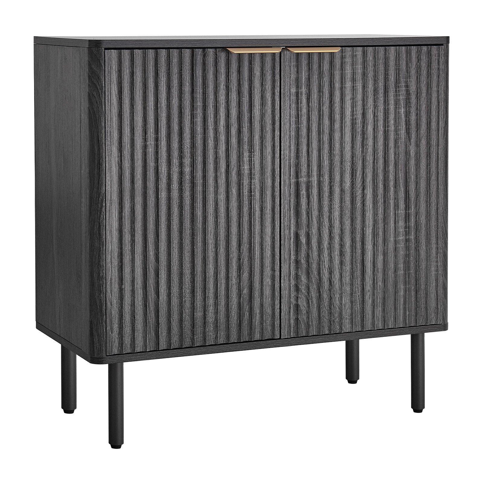 Gabinete para barra de café, 2 niveles, puerta de granero, 31.5 x 14.7 x 31.5 pulgadas, negro