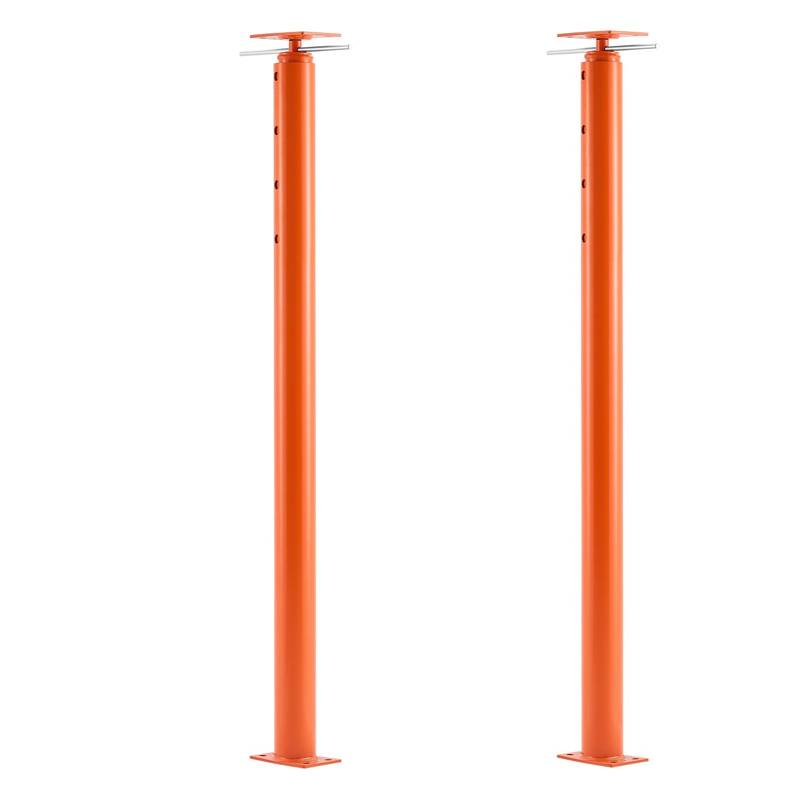 House Floor Jacks, 2 Pack 54-150 Inch Height Range, 11200 Lbs Max Load Capacity, Adjustable Support Beam Basement Jack Post Pole For Leveling, Lift Steel Telescoping Post For Temporary Support