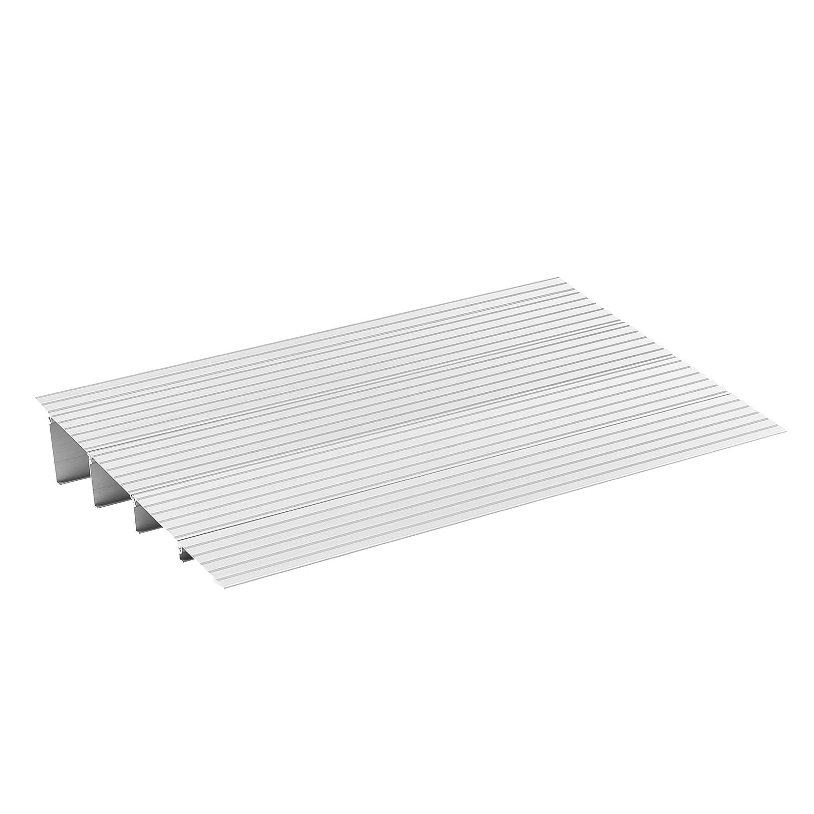 Door Threshold Ramp, 4 Inch Rise, Aluminum Alloy Threshold Ramp Rated 800 Lbs Load Capacity, Handicap Ramps For Home Steps For Wheelchair, Scooters, Power Chairs, Walkers, Bicycle, Tricycle