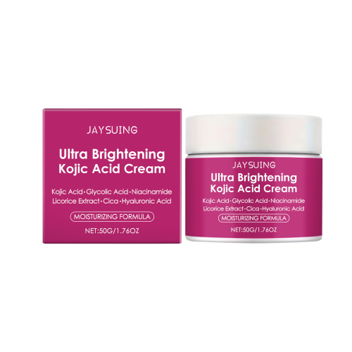 Crema Hidratante Jaysuing con Ácido Kójico, Nutre y Aclara la Piel Facial