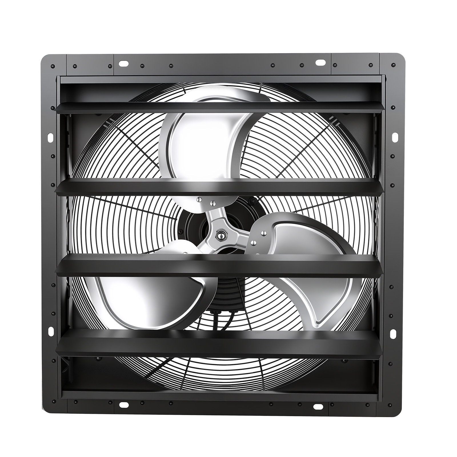 Extractor de aire con persiana de 20 pulgadas, montaje en pared, velocidad variable