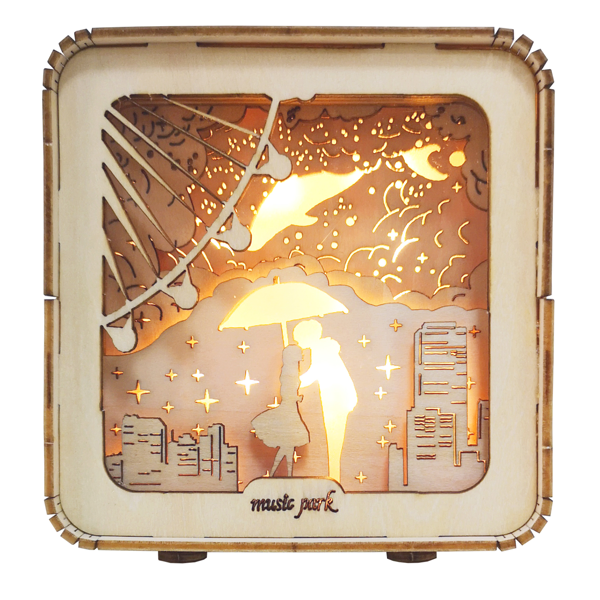 3D Wooden Puzzles Love Model Kit Night Lights Desk Decorations Birthday Christmas Gifts For Women Age14+