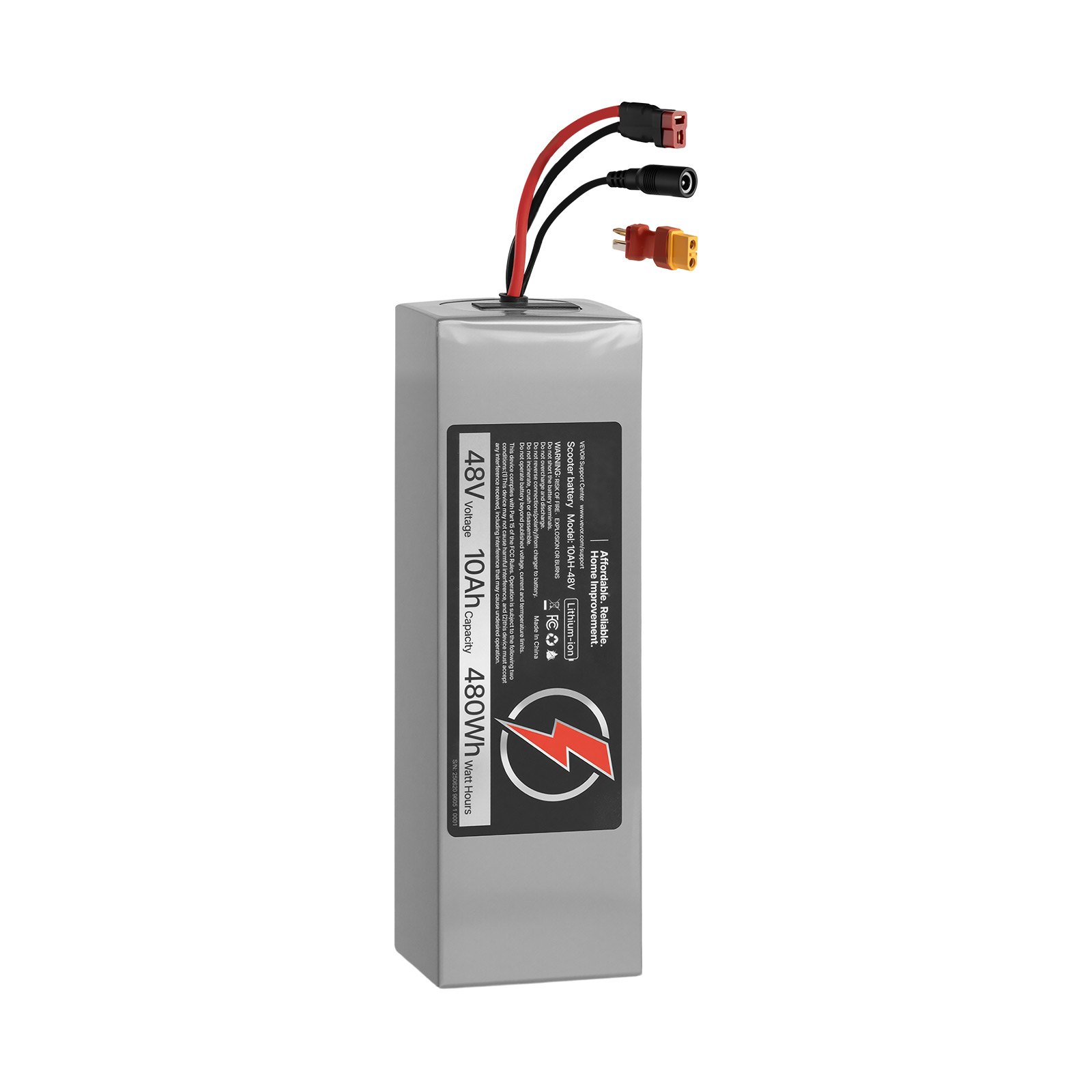 Batería de litio para scooter eléctrico 48V 10Ah, con cargador y BMS 30A