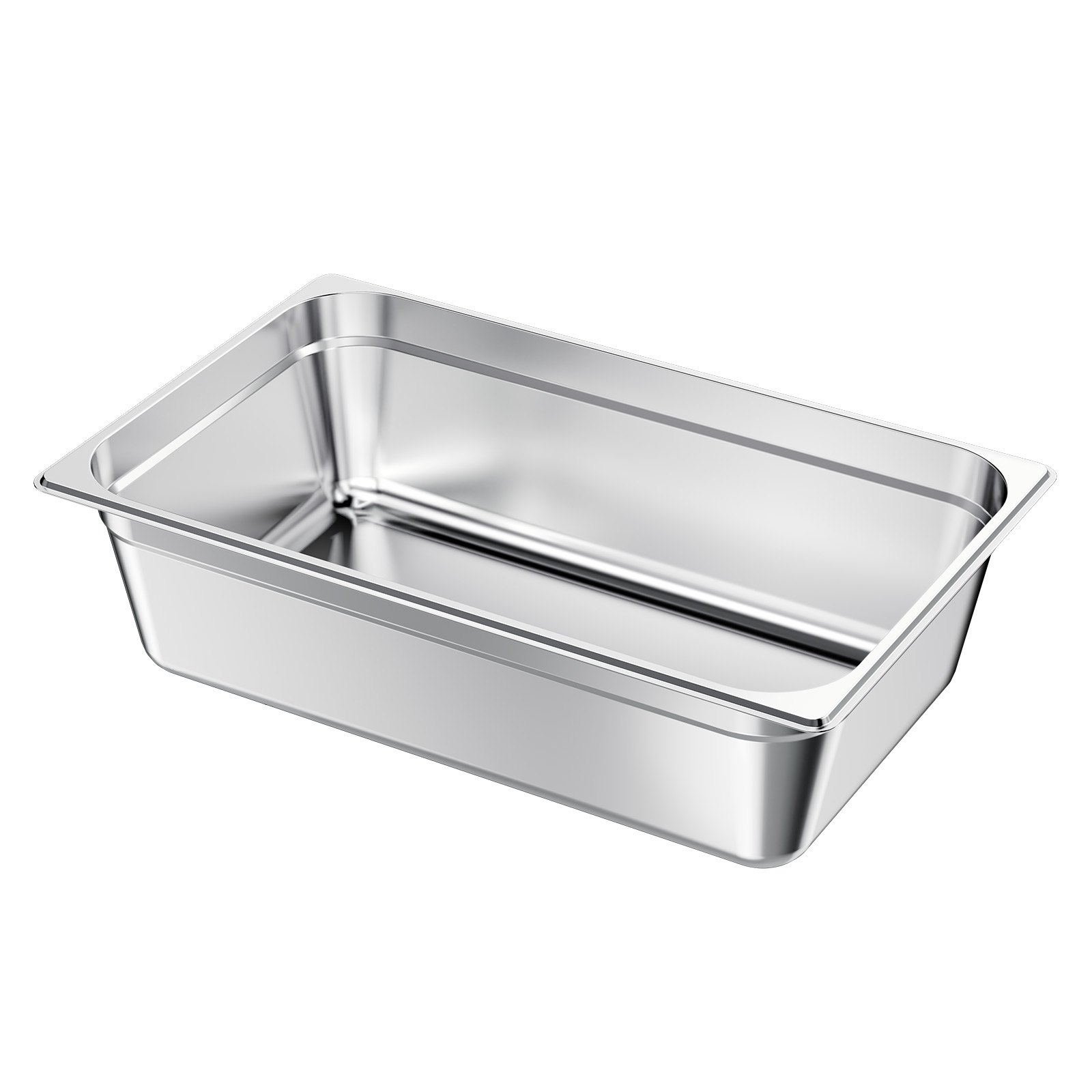 Bandeja de vapor para hotel, acero inoxidable, tamaño completo, 6 pulgadas de profundidad