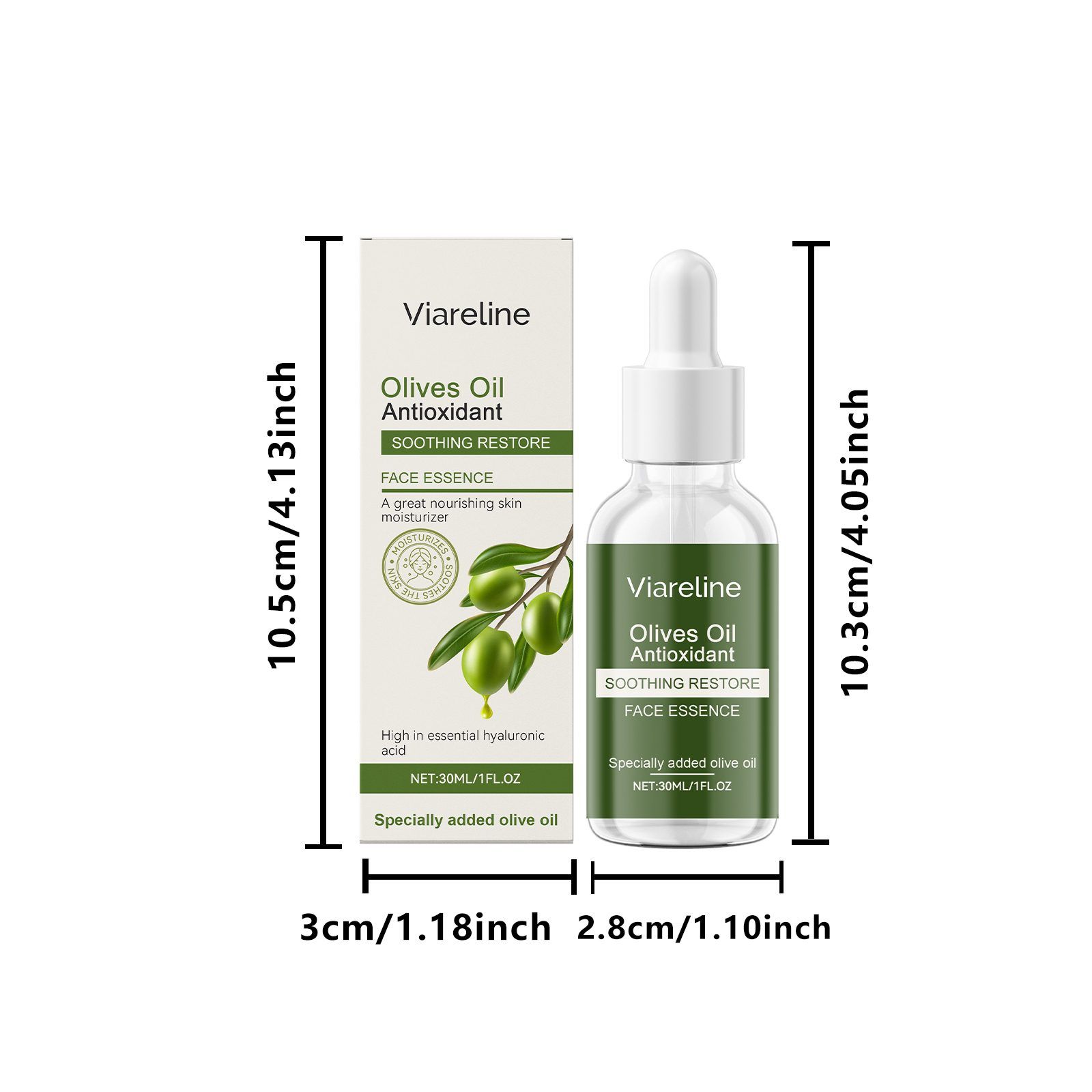 Suero facial VIARELINE de oliva, 30 ml