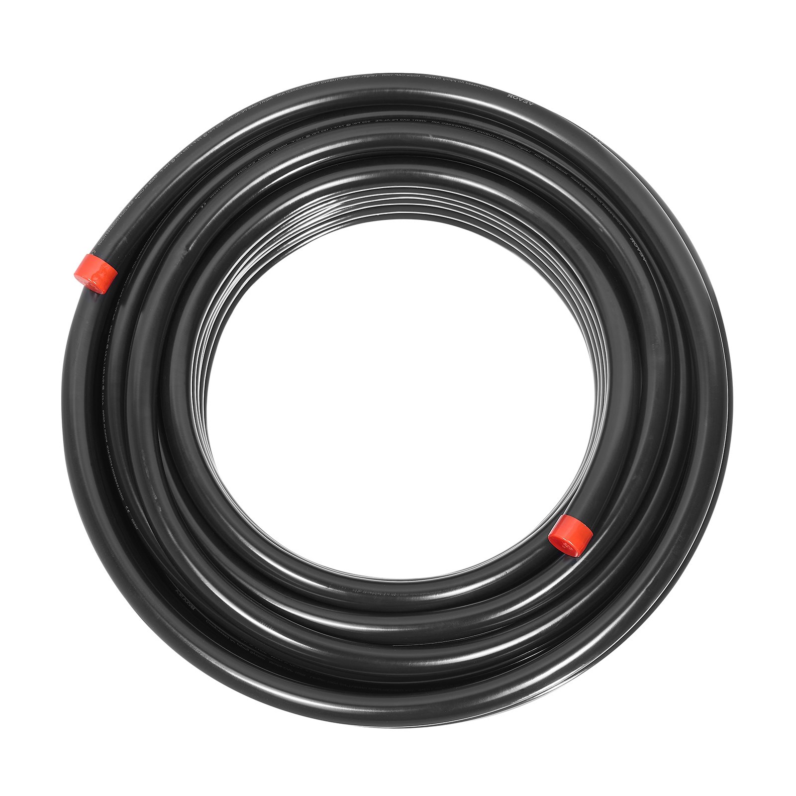 Air Compressor Line Kit, 100FT X 3/4", HDPE-Aluminum Compressed Air Piping System, Leak-Proof, Pressure-Resistant & Easy-to-Install, Compressed Air Line Tubing Kit For Garages Workshops, Black