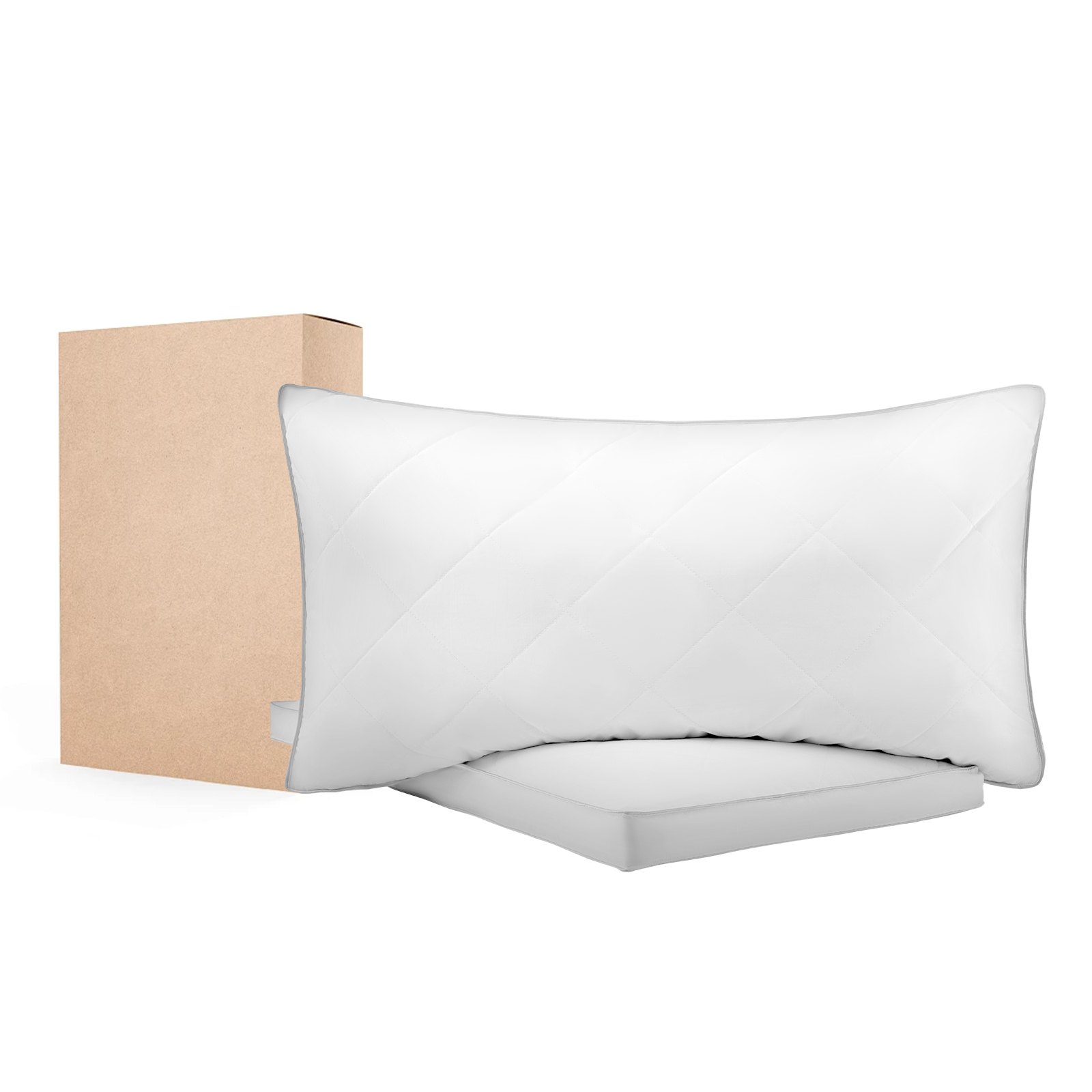 Almohadas para dormir, set de 2, tamaño King, calidad hotelera, relleno de plumón alternativo