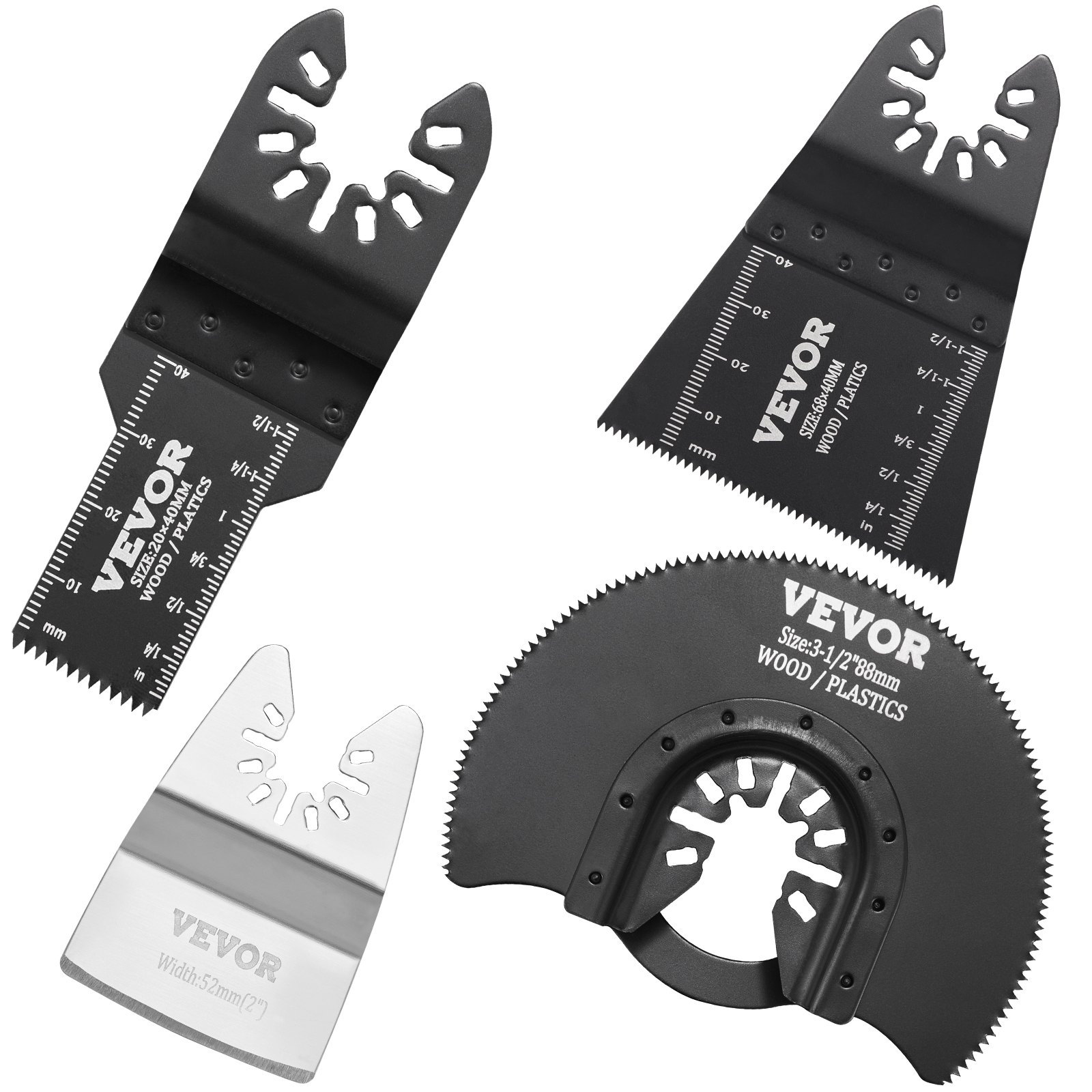 30PCS Multi Tool Blades Kits, Universal Quick Release Oscillating Saw Blades, 8 Types Wood Metal Plastic Oscillating Tool Blades, Fit Chicago Craftsman