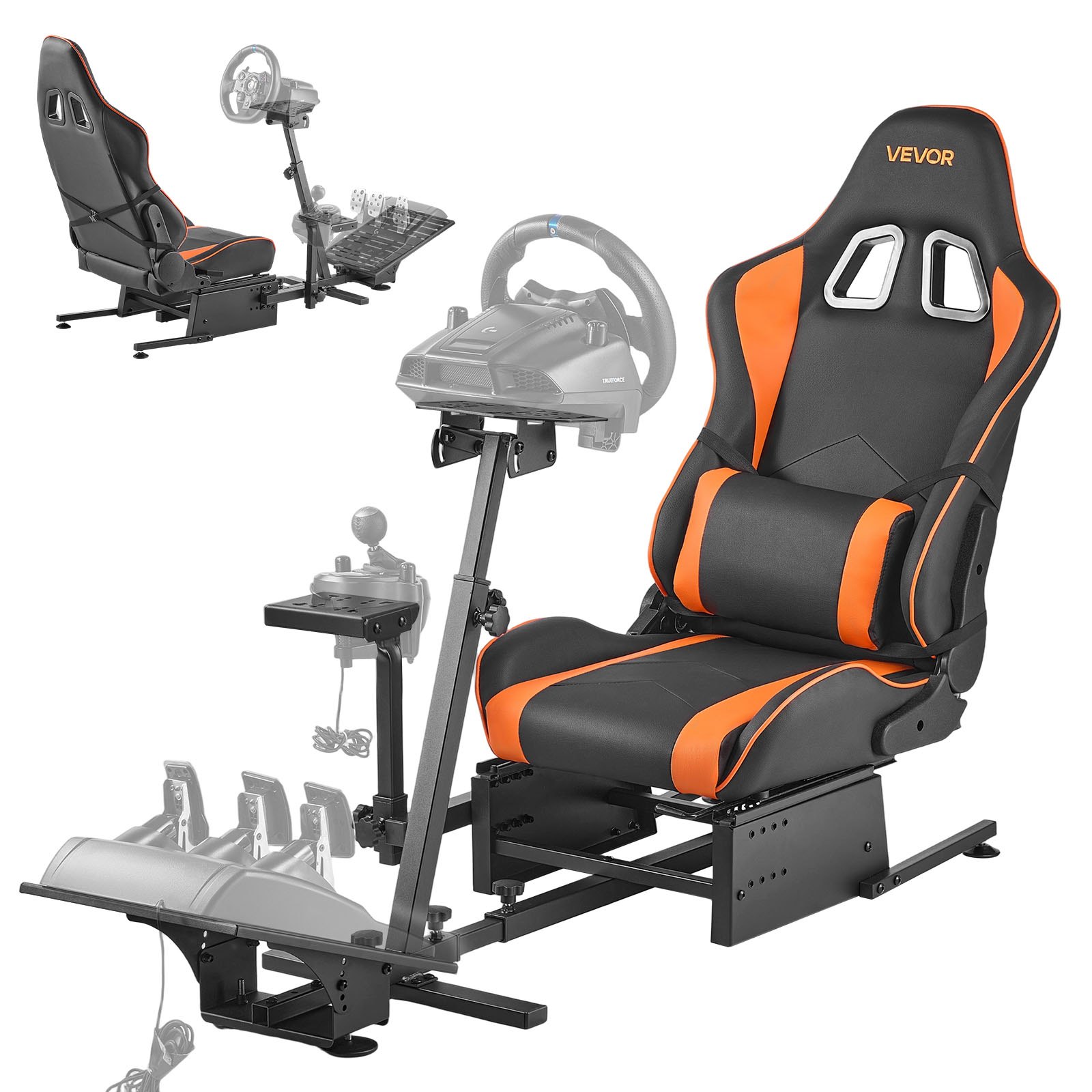 Soporte para volante de carreras para simulador, compatible con Logitech y Thrustmaster