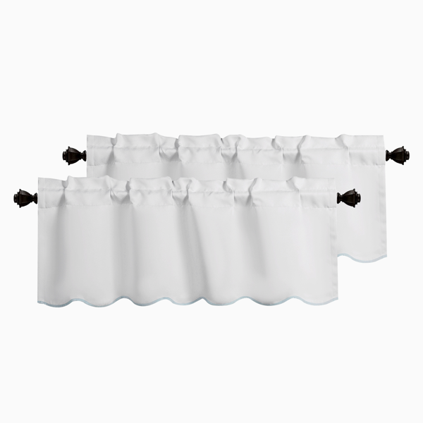 Cenefas opacas para ventanas, 2 paneles
